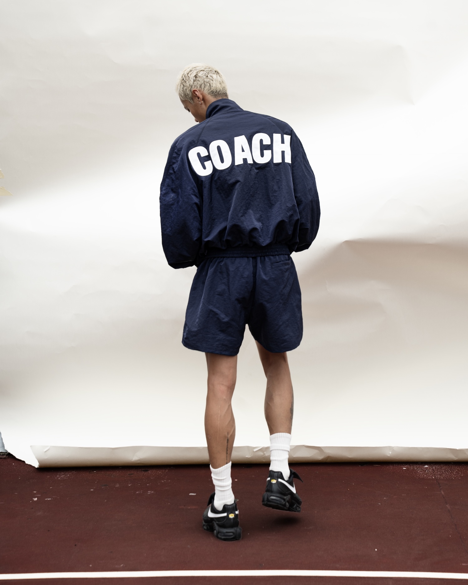 SSMA COACH TRACK JACKET - DARK BLUE
