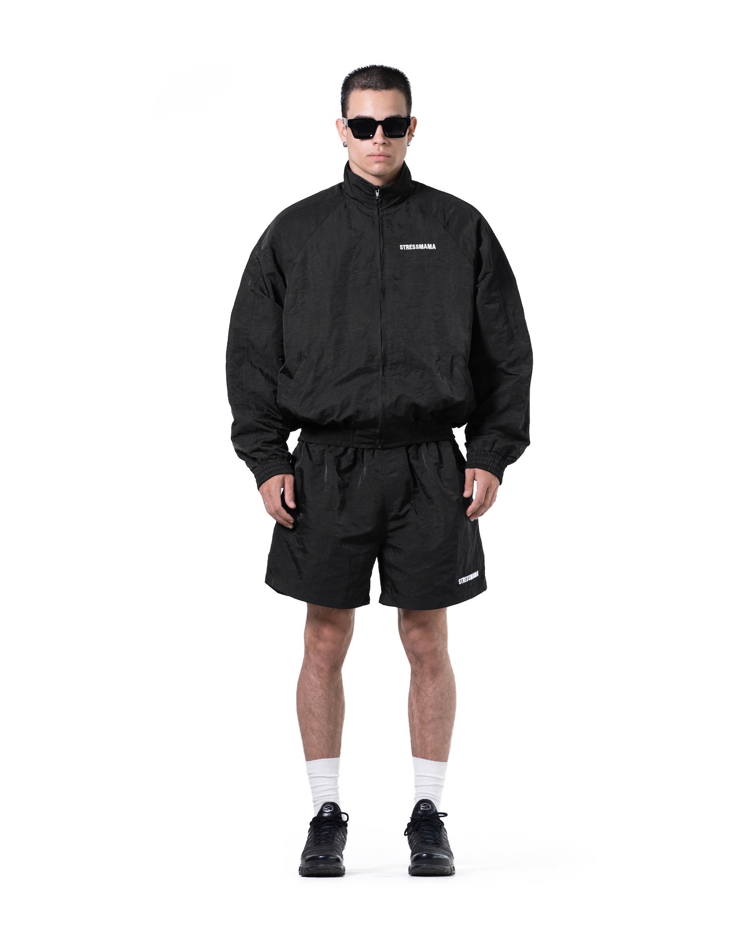 SSMA COACH TRACK SHORTS - BLACK