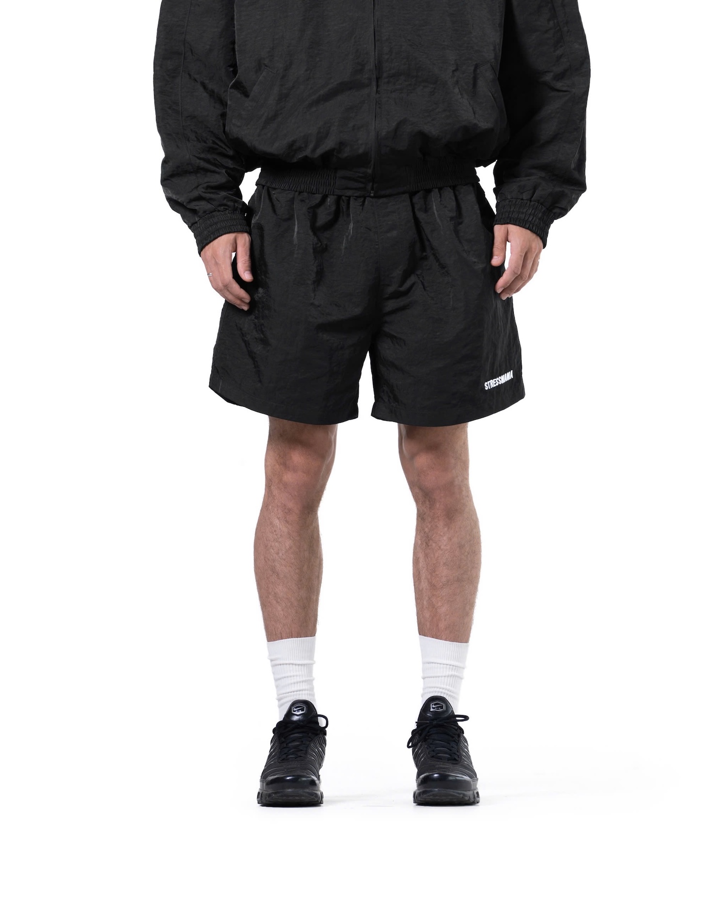 SSMA COACH TRACK SHORTS - BLACK - M