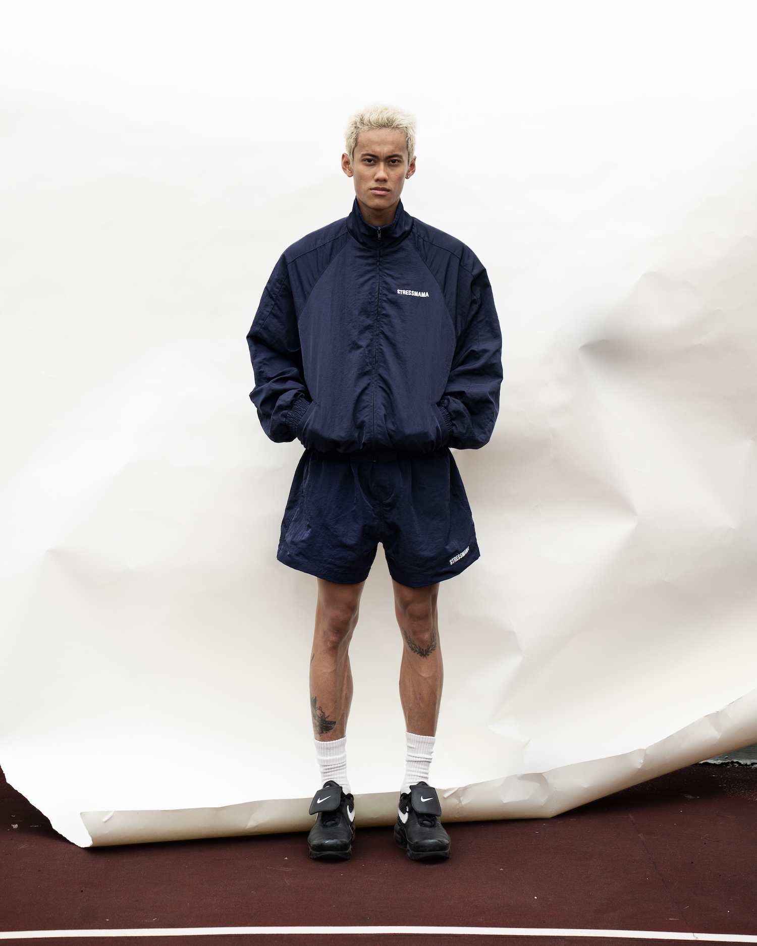 SSMA COACH TRACK SHORTS - DARK BLUE