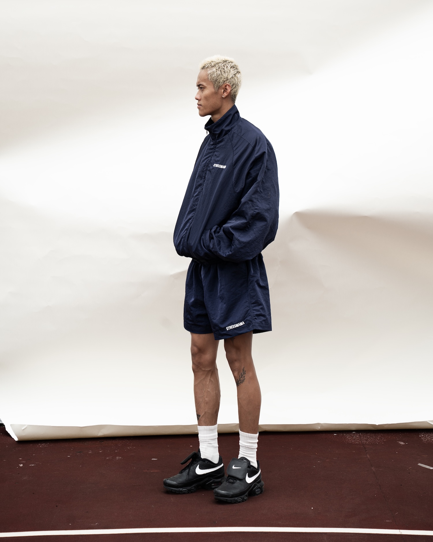 SSMA COACH TRACK SHORTS - DARK BLUE