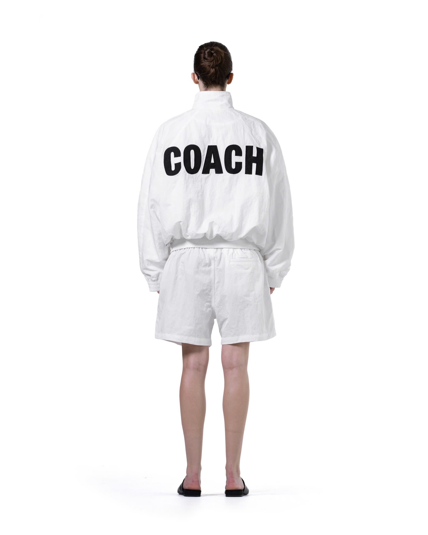 SSMA COACH TRACK SHORTS - WHITE