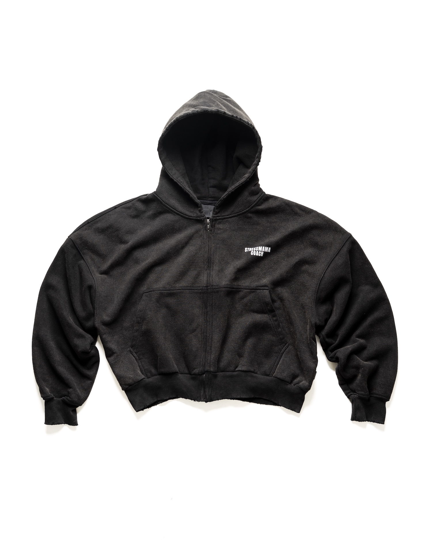 SSMA COACH V2 ZIP HOODIE - BLACK
