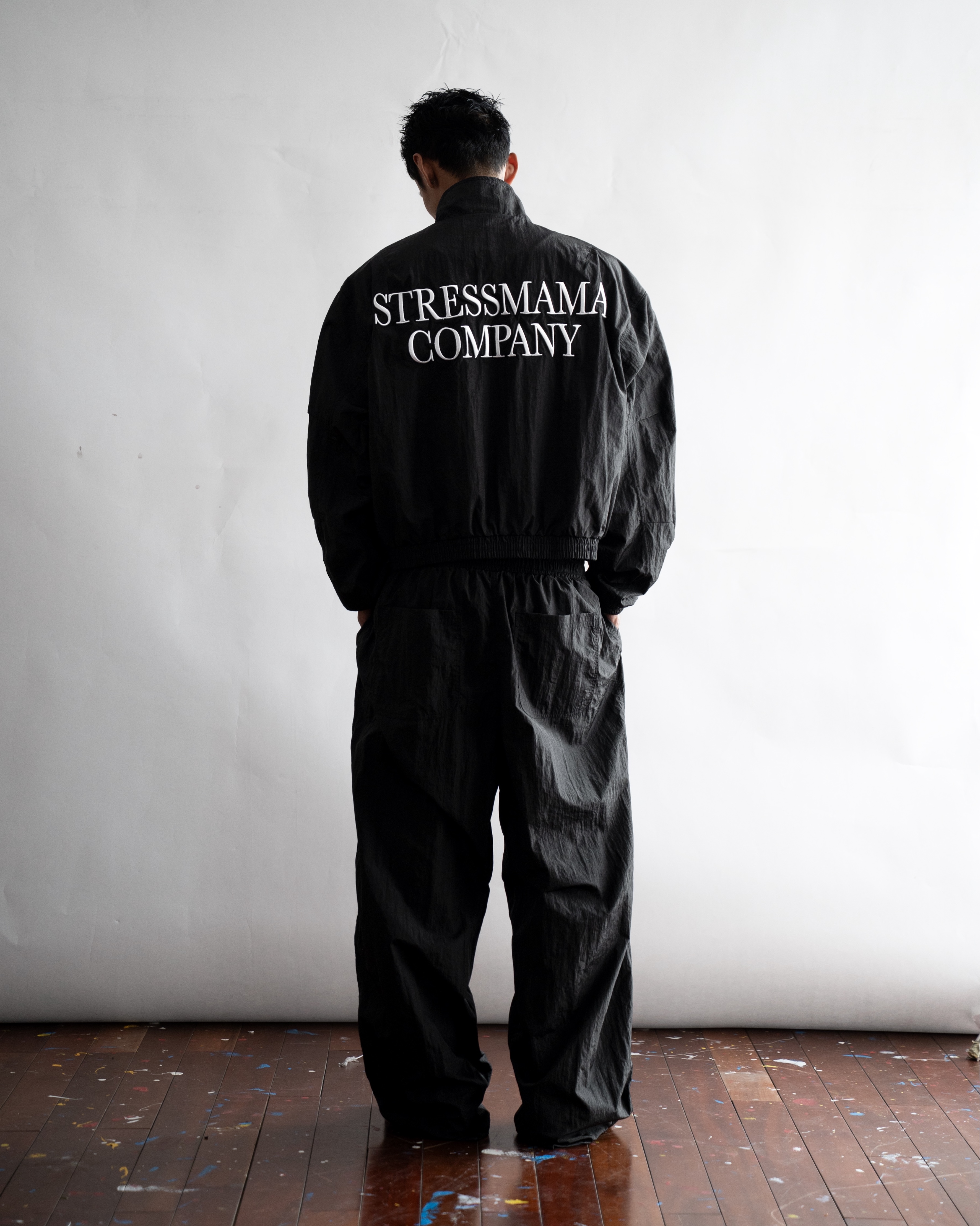 SSMA COMPANY TRACKSUIT PANTS - BLACK