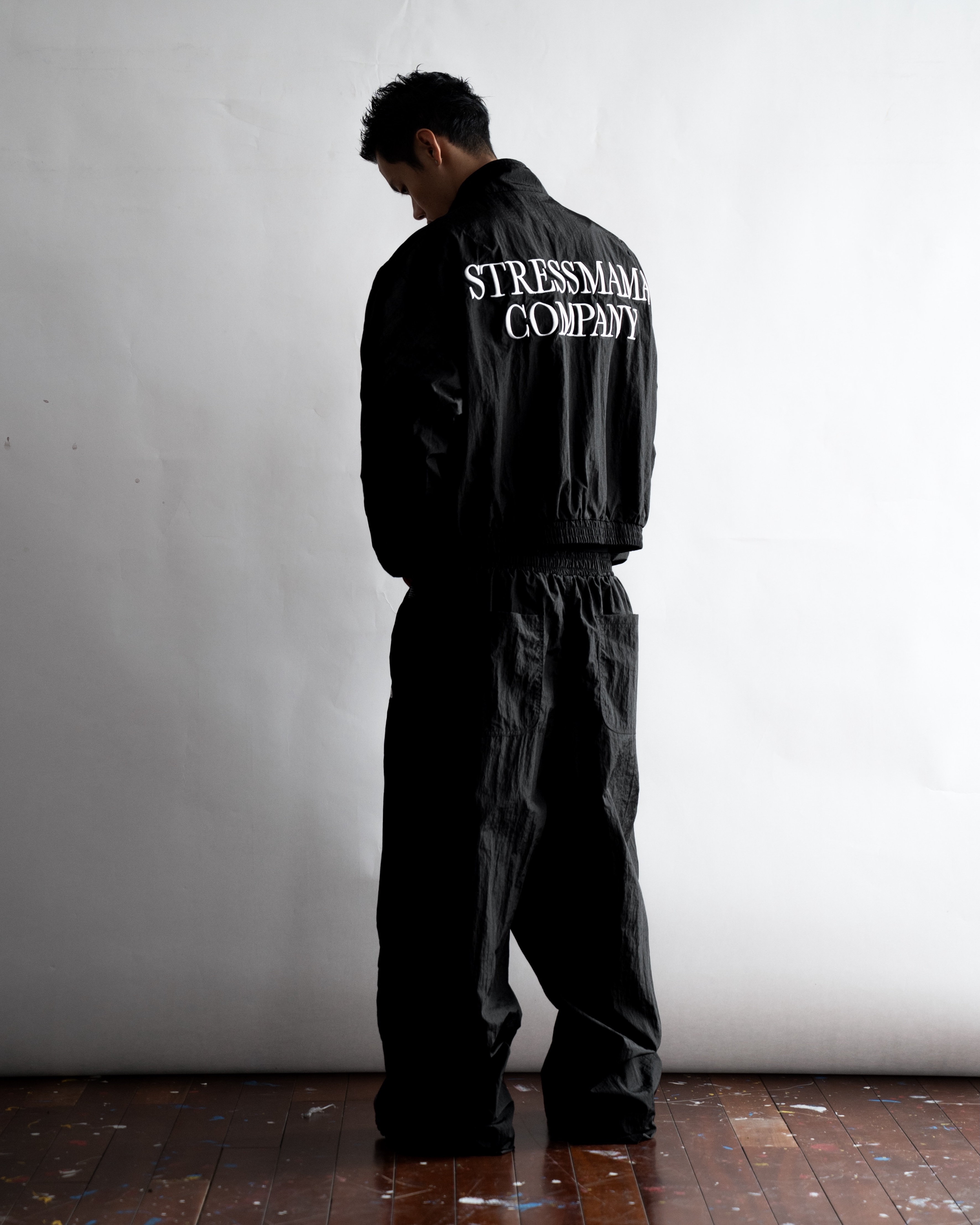 SSMA COMPANY TRACKSUIT PANTS - BLACK