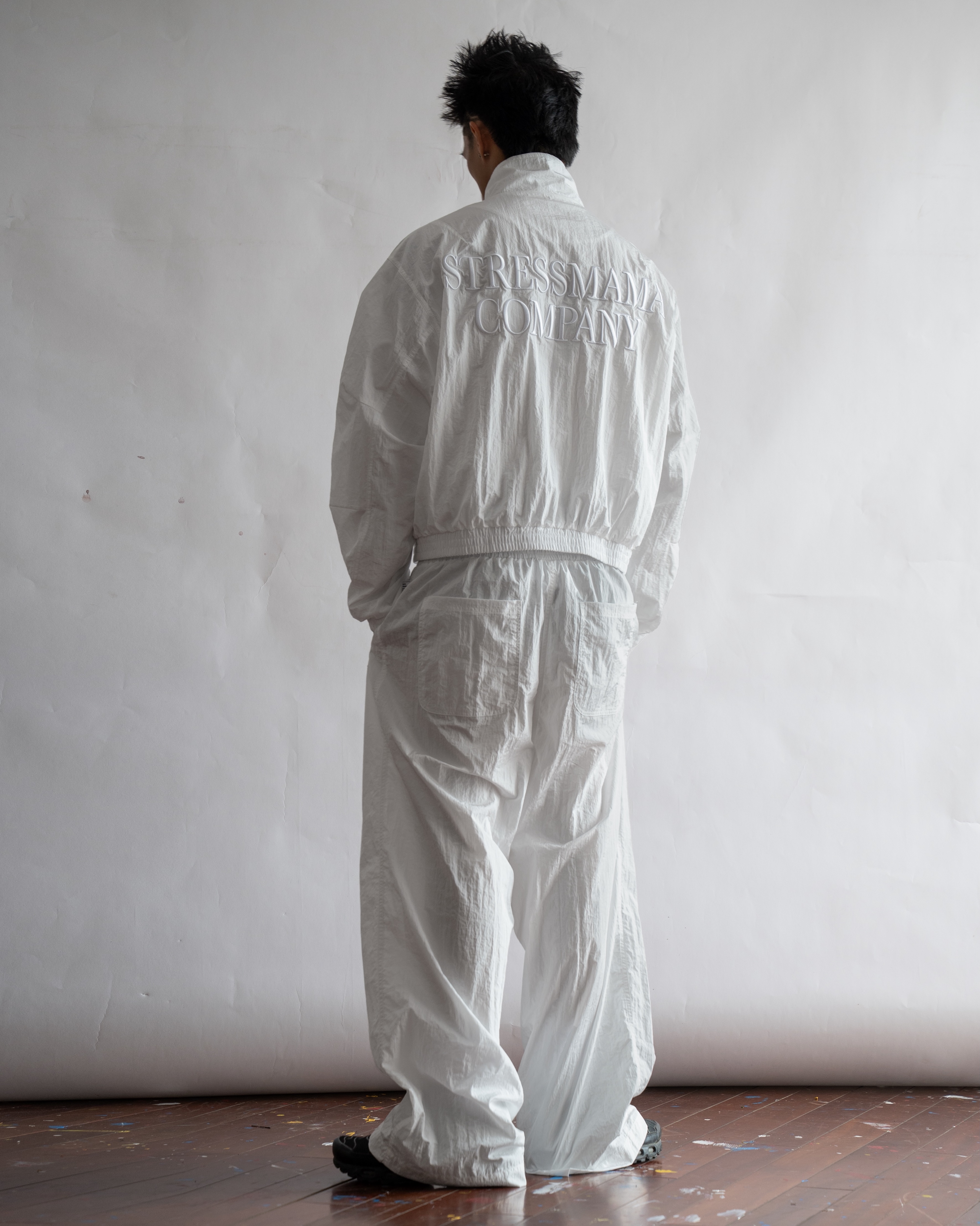SSMA COMPANY TRACKSUIT PANTS - WHITE