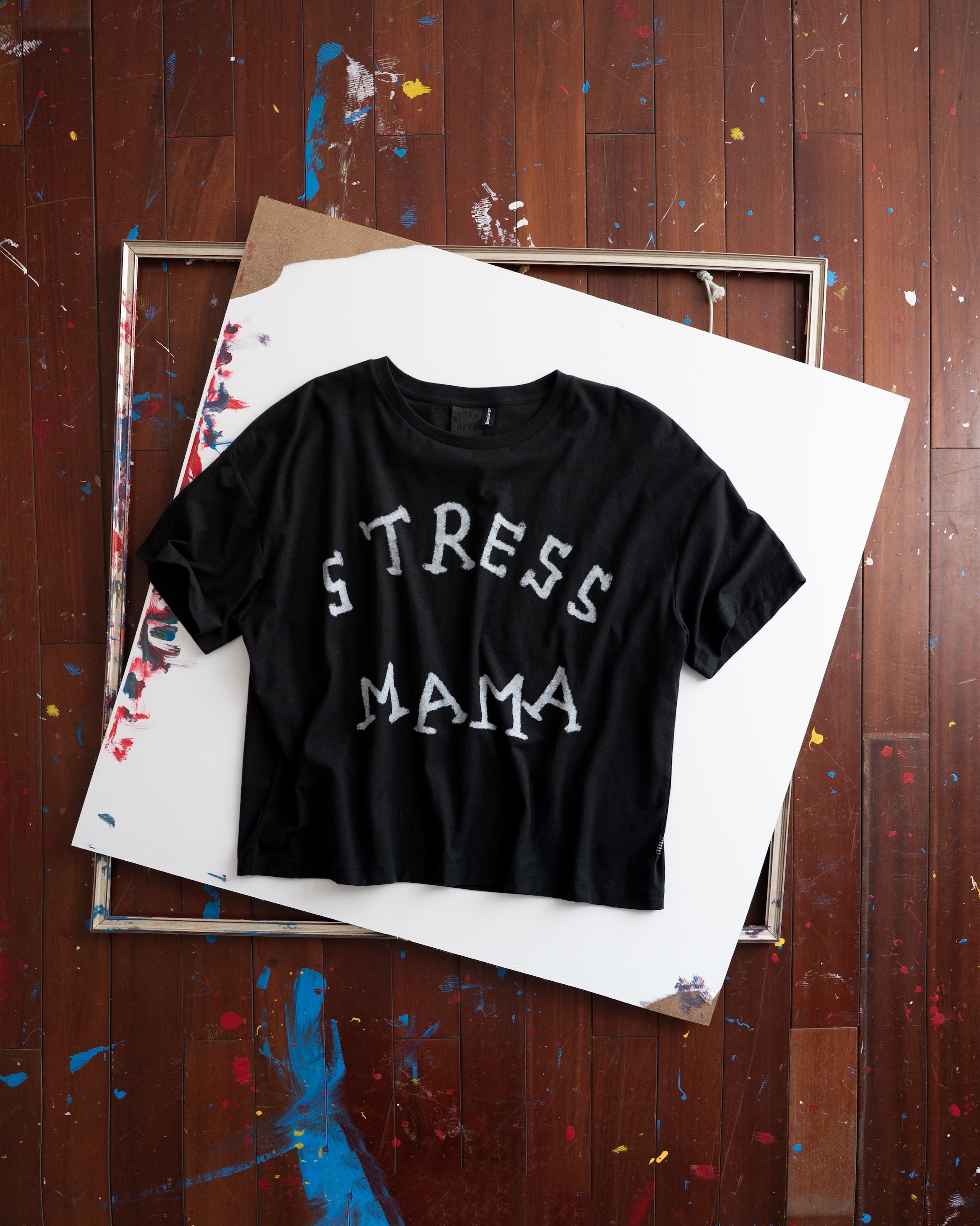SSMA CRAYON LOGO T-SHIRT - BLACK