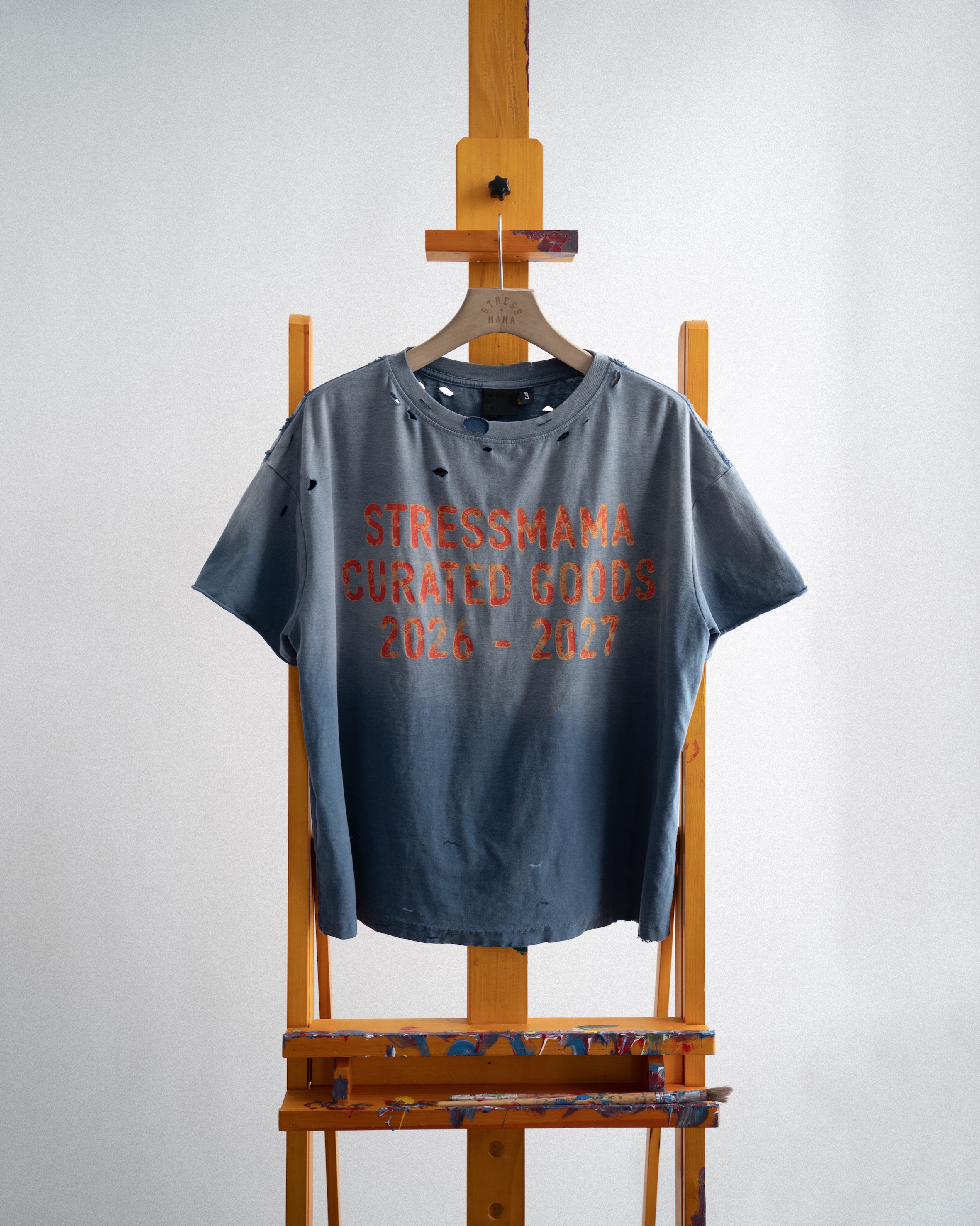 SSMA CURATED WASHED T-SHIRT - BLUE