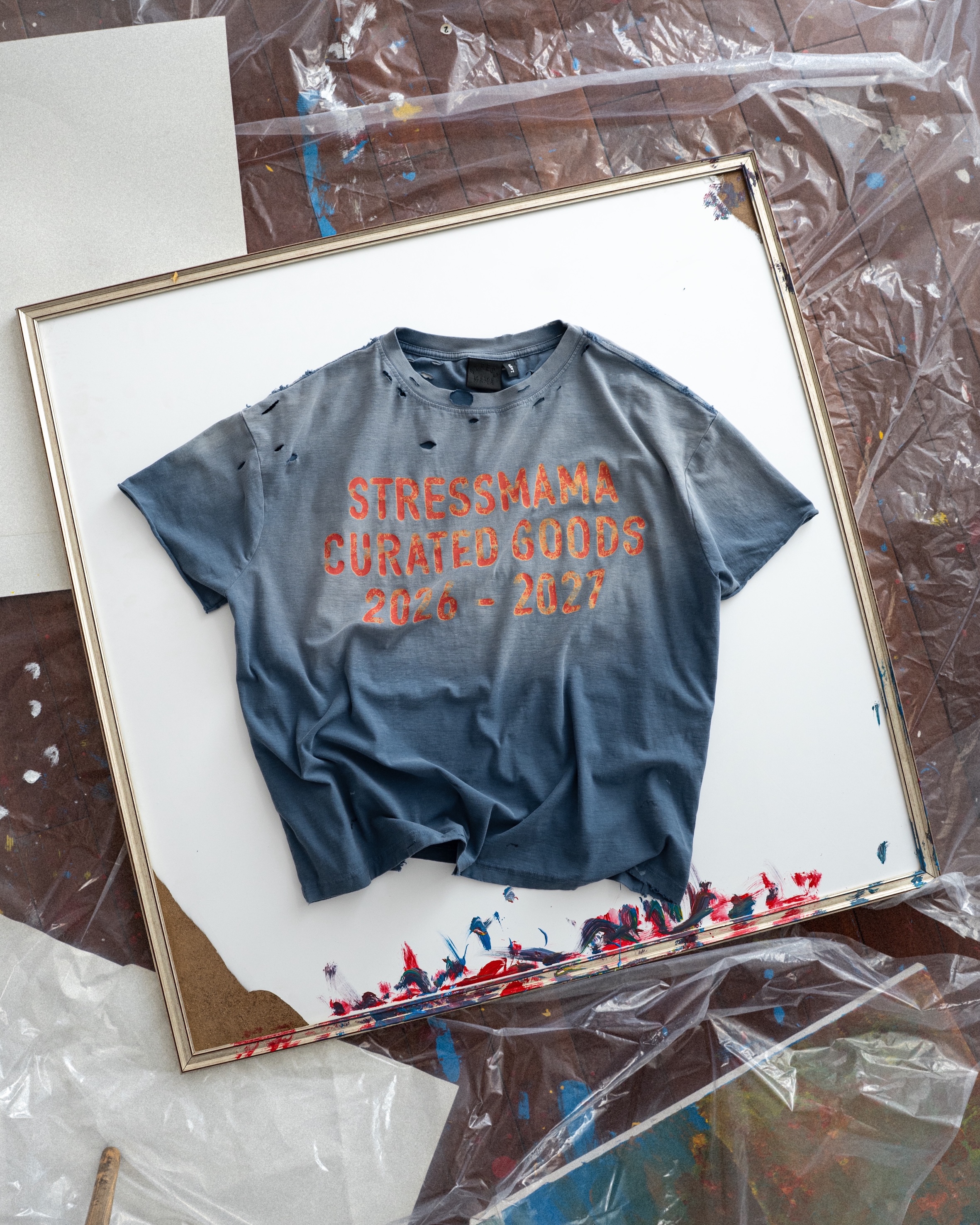SSMA CURATED WASHED T-SHIRT - BLUE