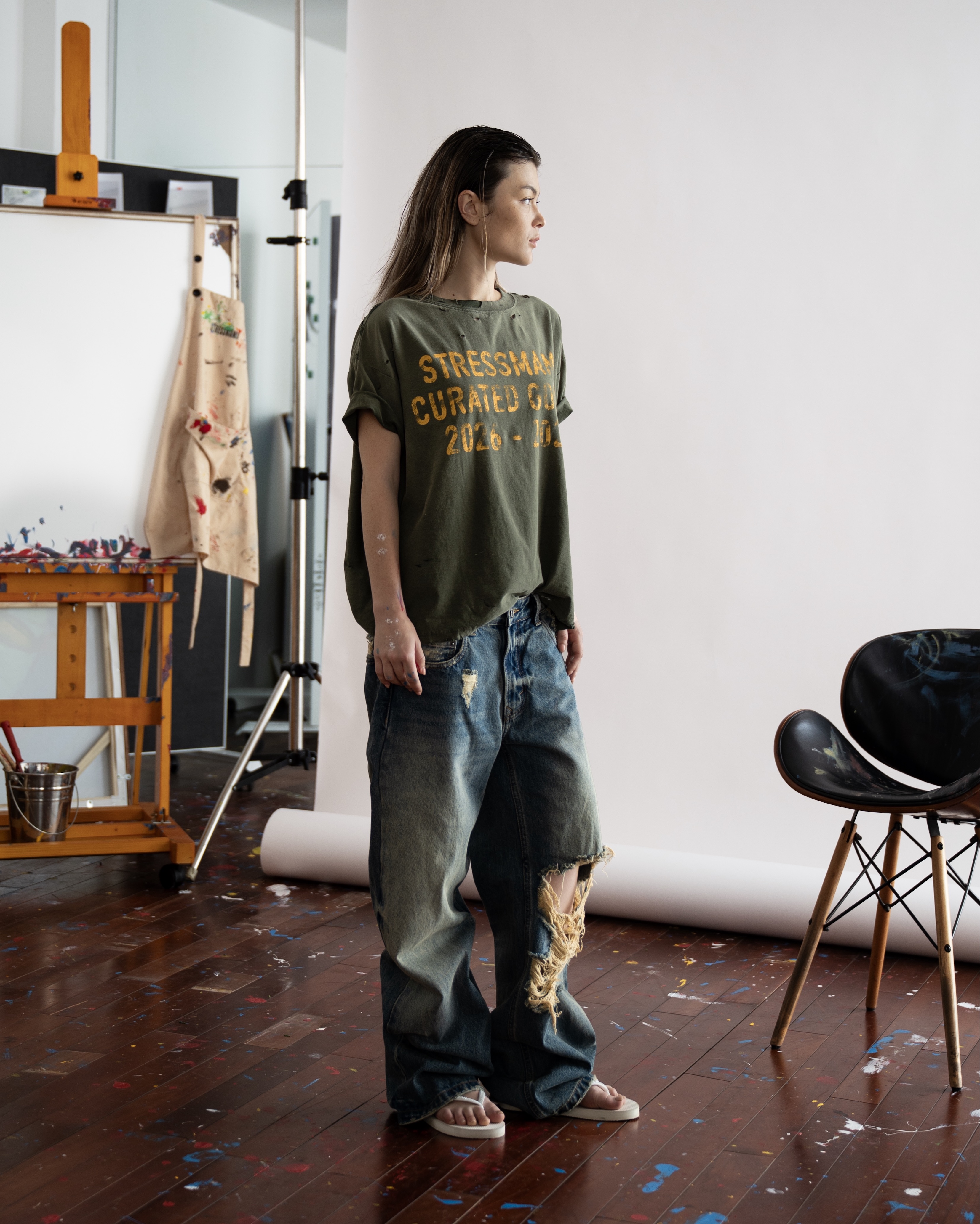 SSMA CURATED WASHED T-SHIRT - GREEN