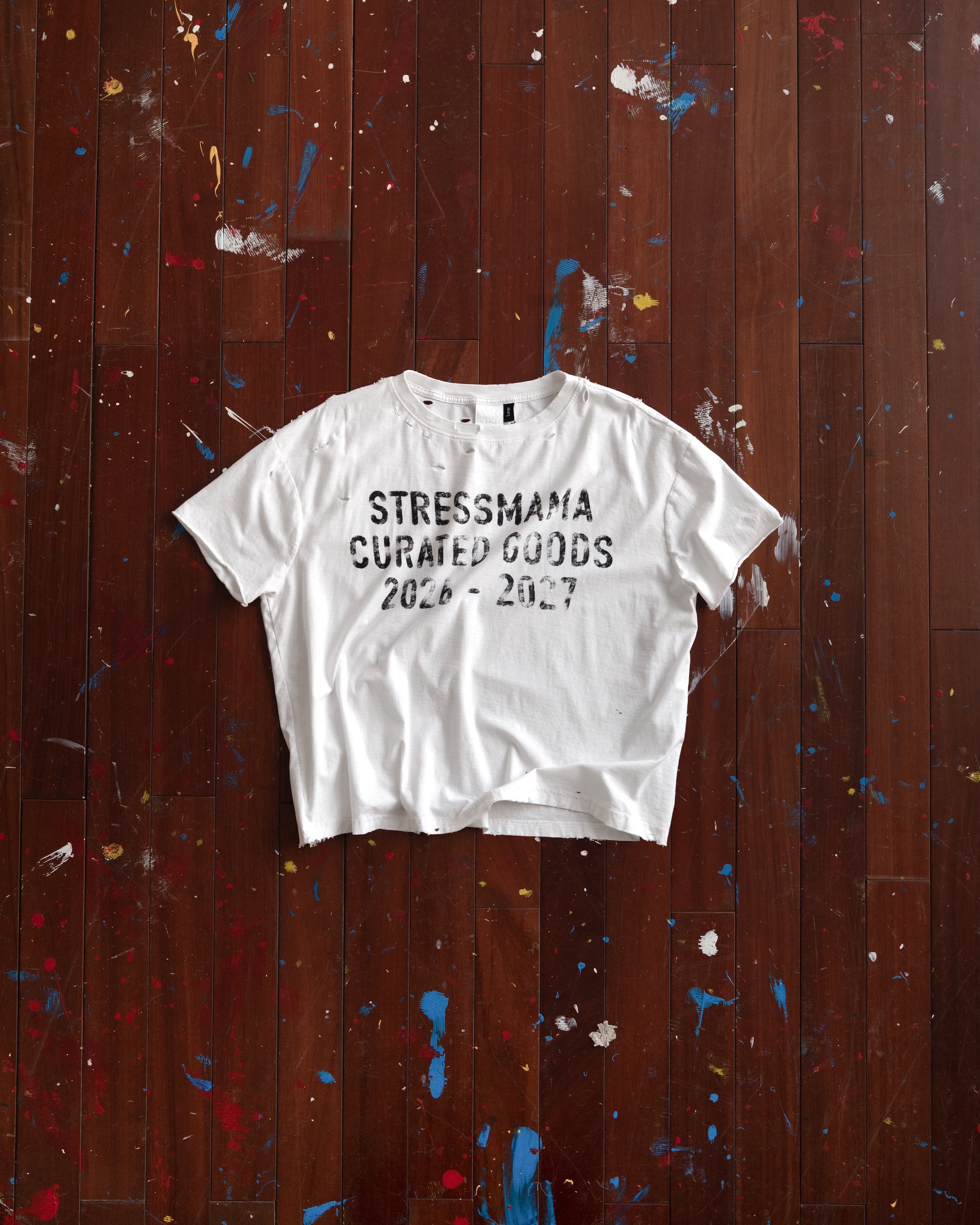 SSMA CURATED WASHED T-SHIRT - WHITE
