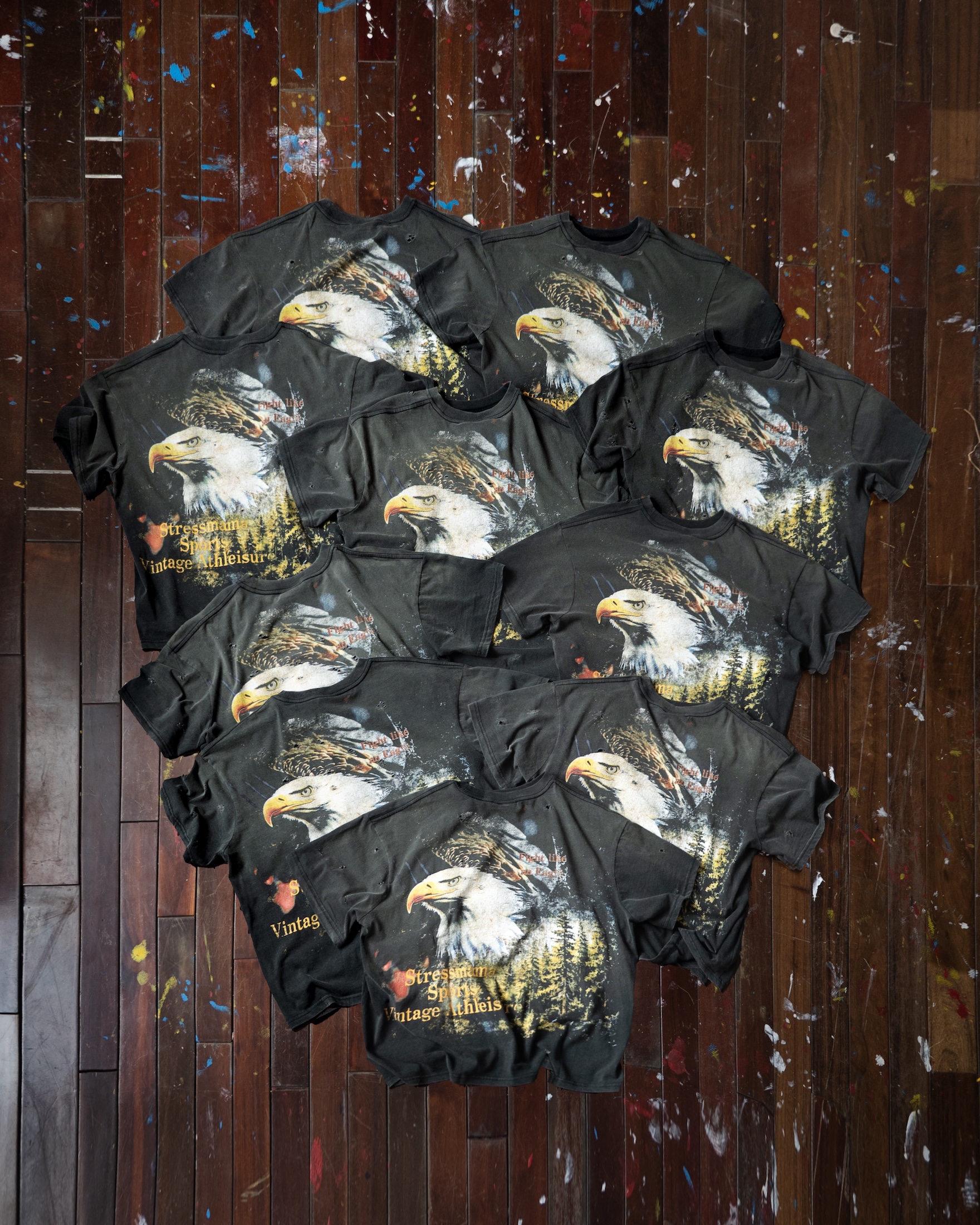SSMA EAGLE FIGHT T-SHIRT - BLACK
