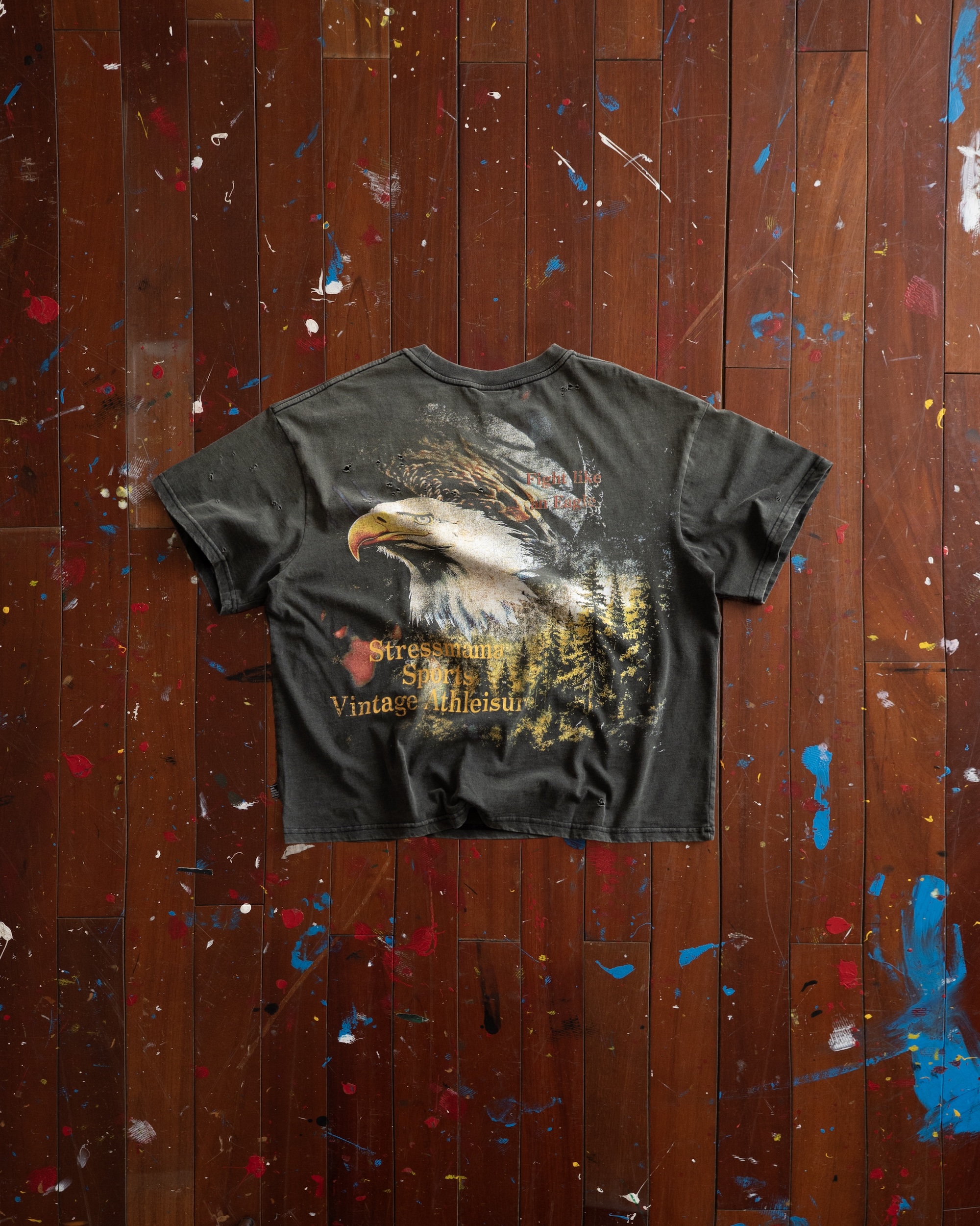 SSMA EAGLE FIGHT T-SHIRT - BLACK