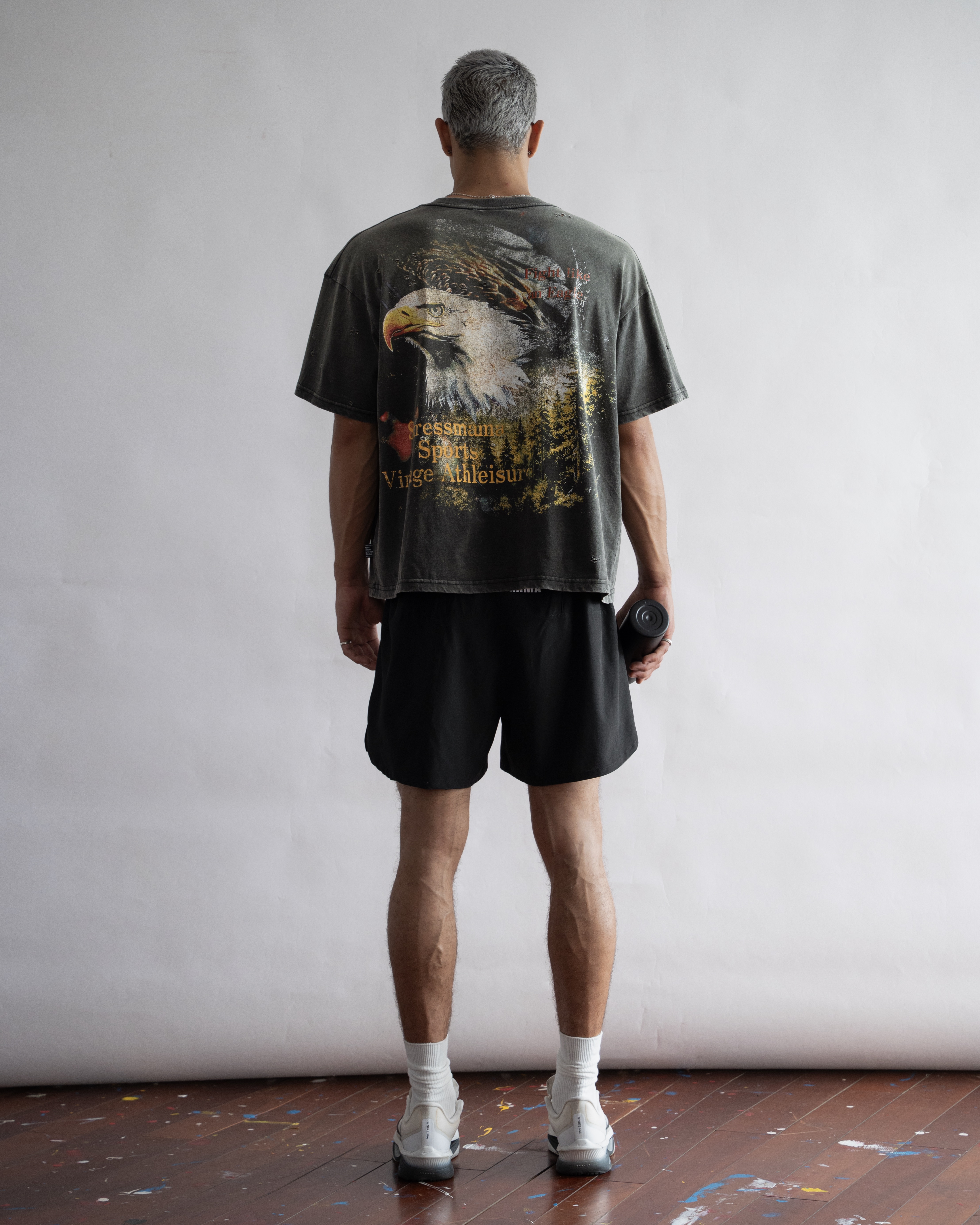 SSMA EAGLE FIGHT T-SHIRT - BLACK - XL