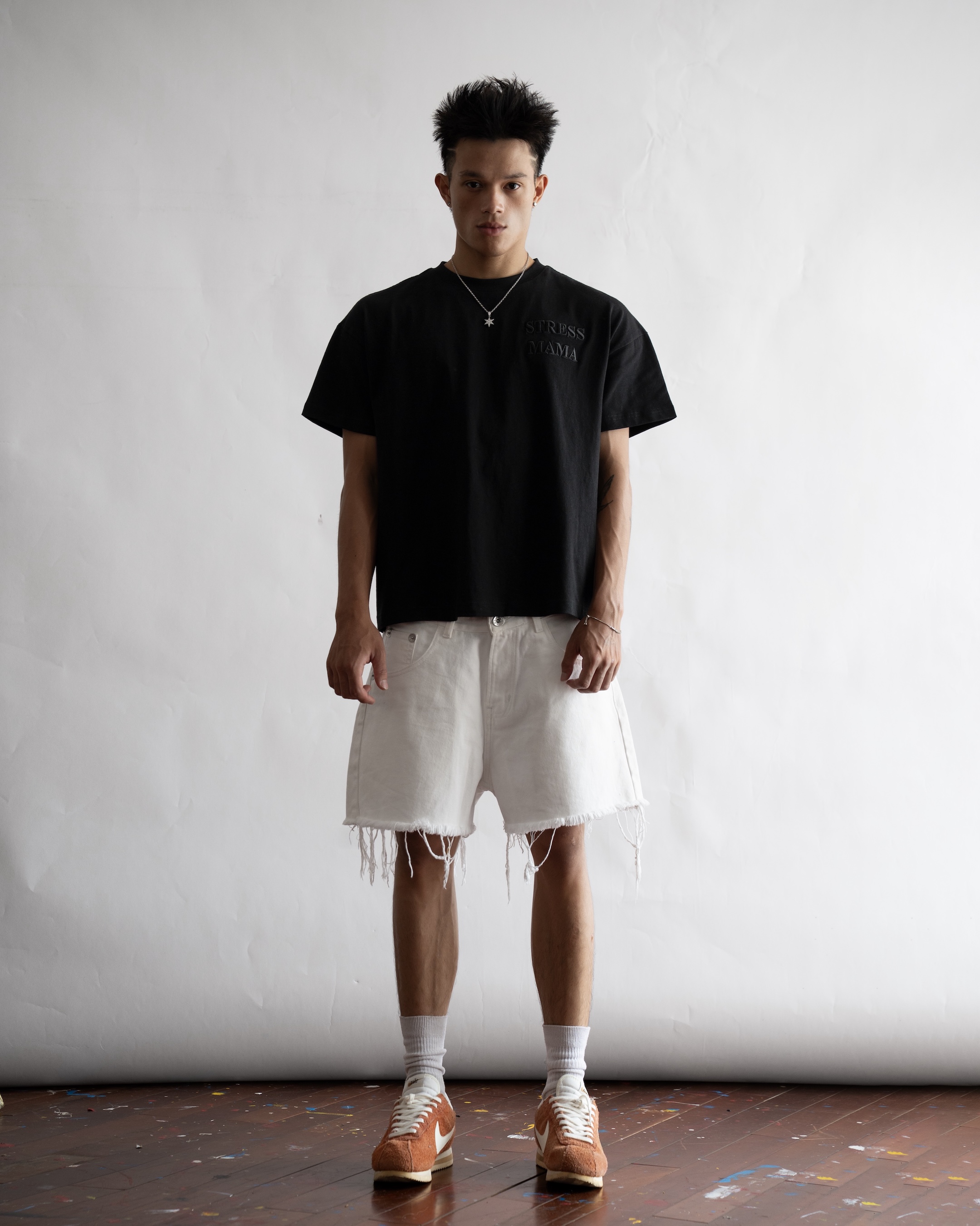SSMA EMBROIDERY BASIC T-SHIRT - BLACK