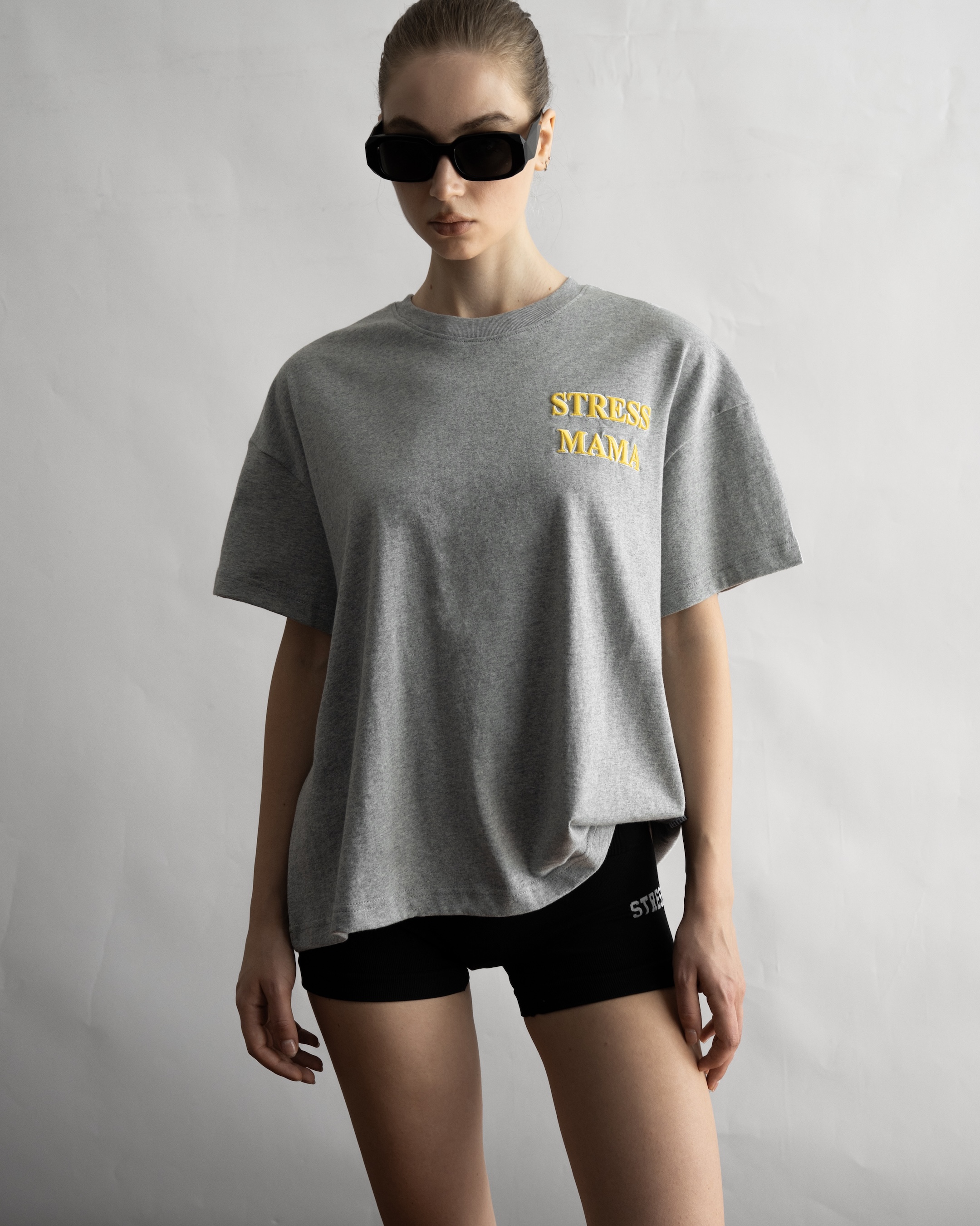 SSMA EMBROIDERY BASIC T-SHIRT - GRAY