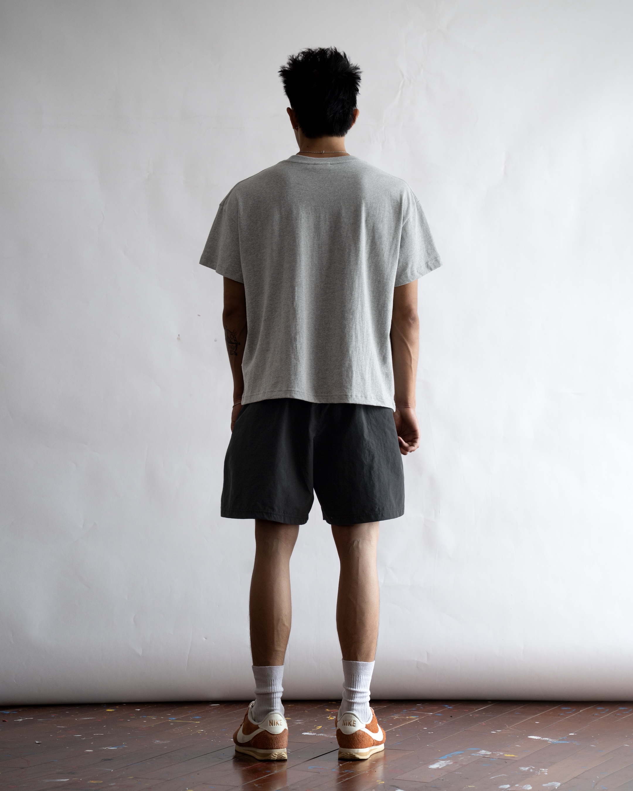 SSMA EMBROIDERY BASIC T-SHIRT - GRAY