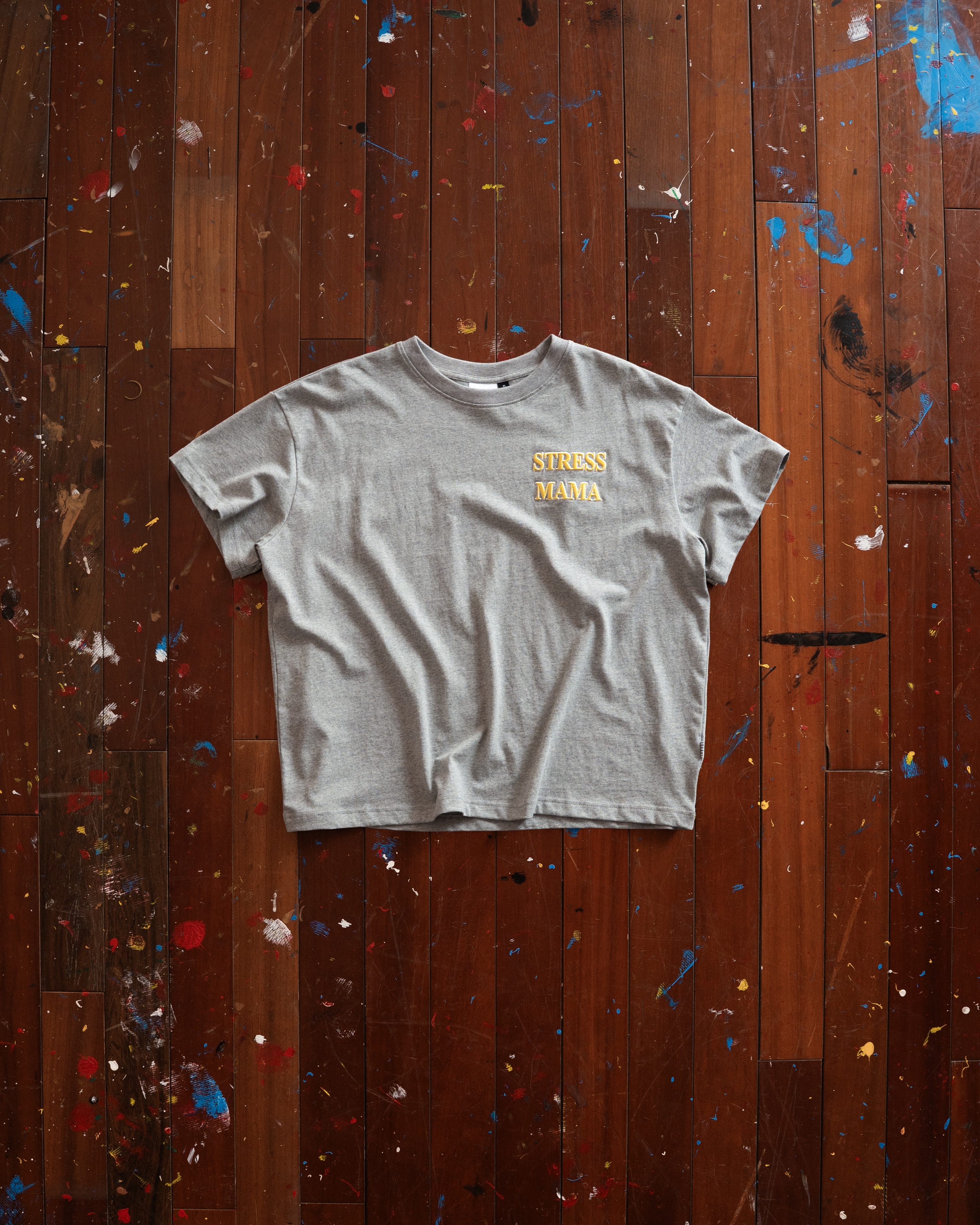 SSMA EMBROIDERY BASIC T-SHIRT - GRAY