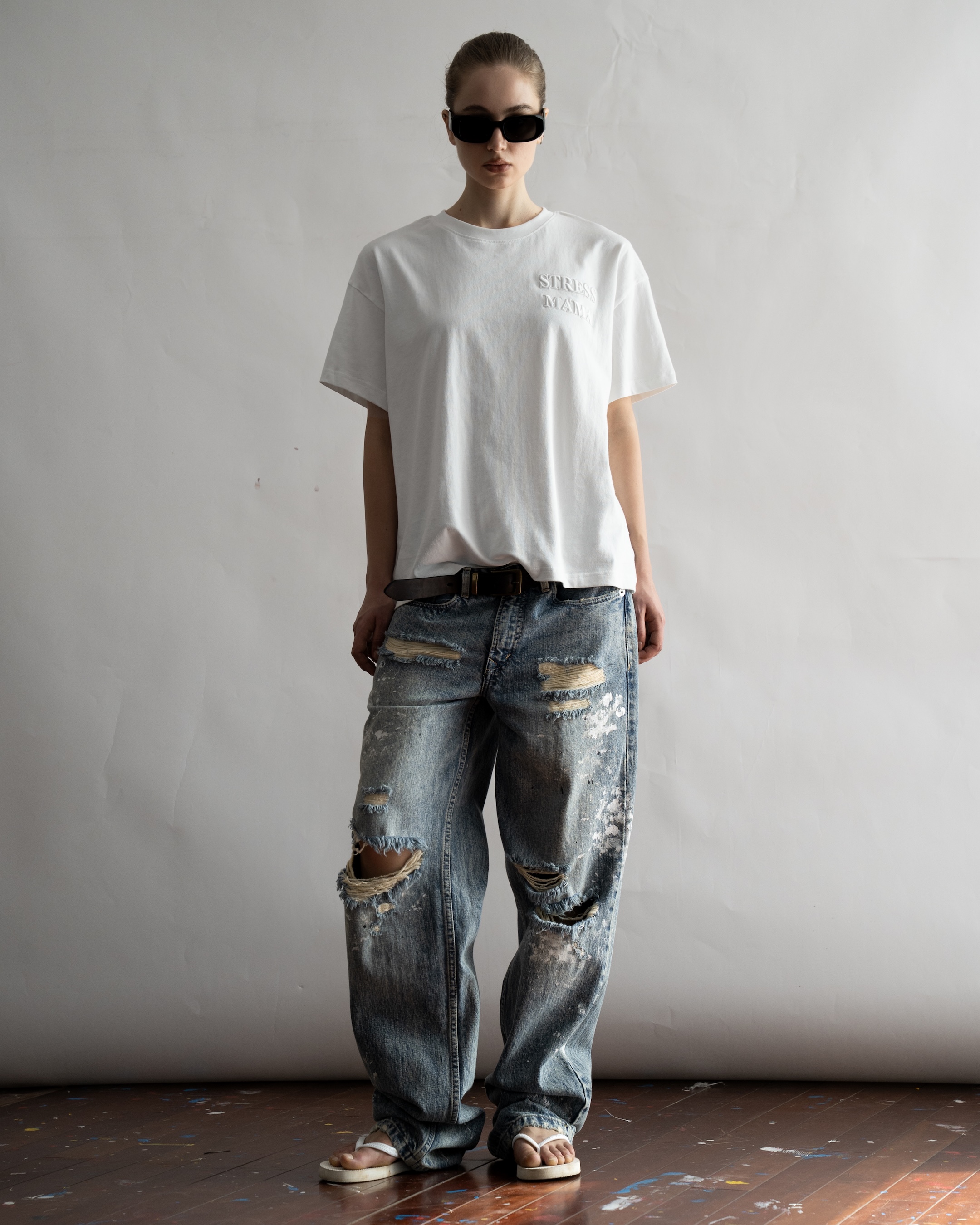 SSMA EMBROIDERY BASIC T-SHIRT - WHITE