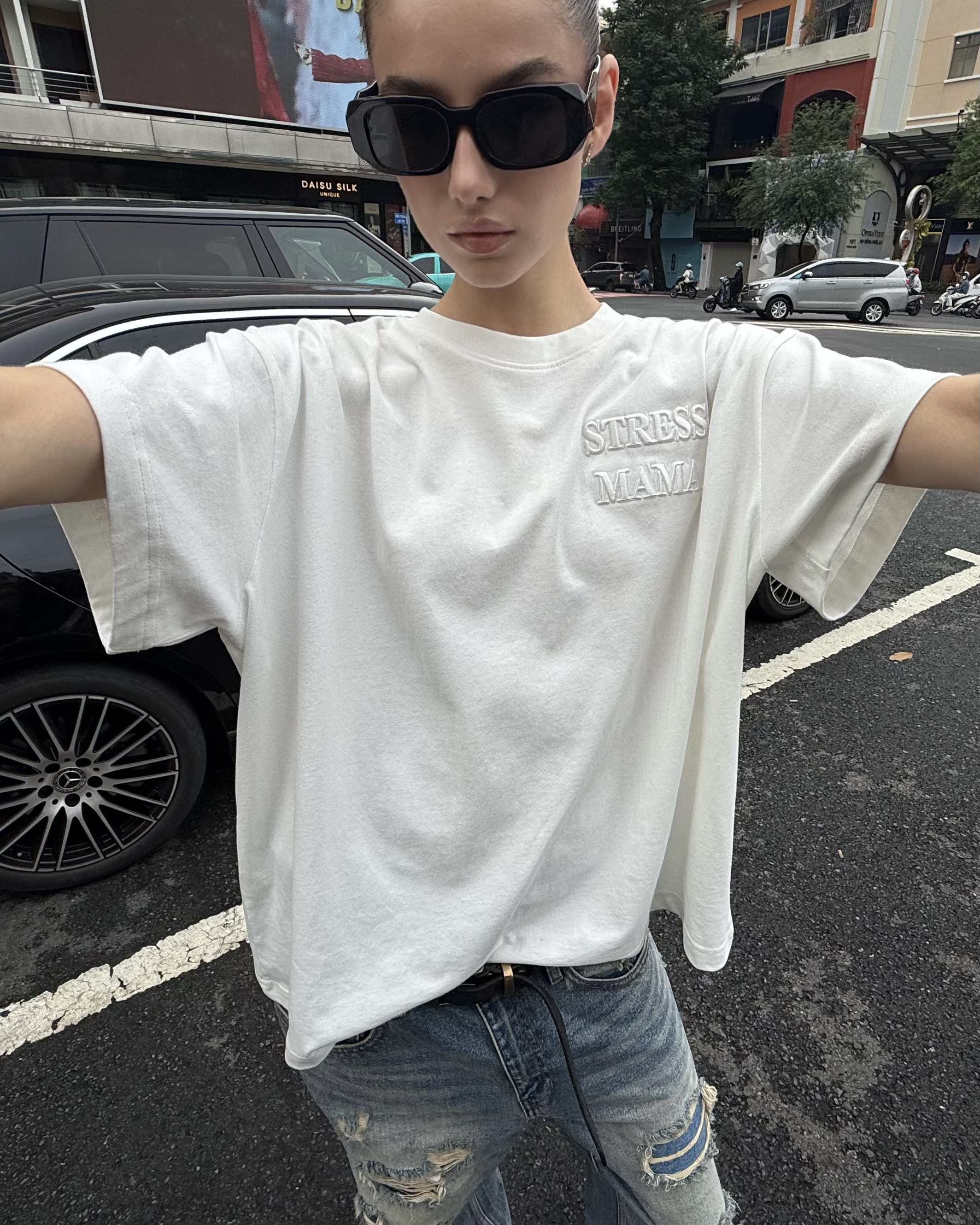 SSMA EMBROIDERY BASIC T-SHIRT - WHITE