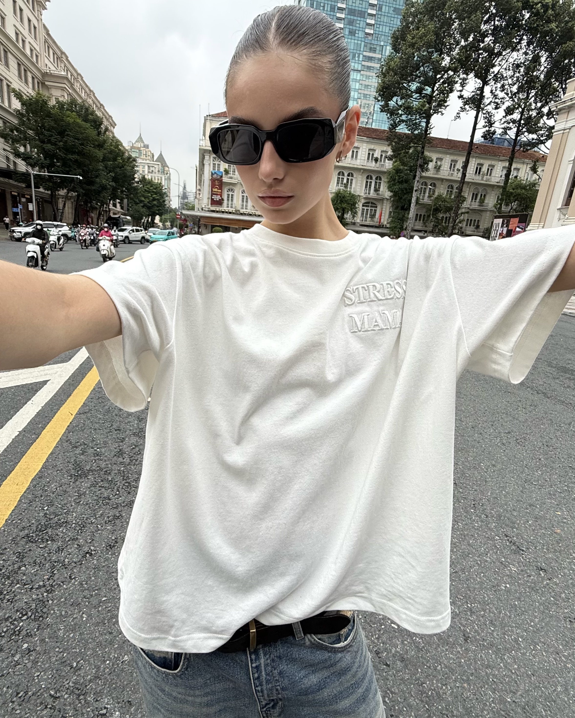 SSMA EMBROIDERY BASIC T-SHIRT - WHITE