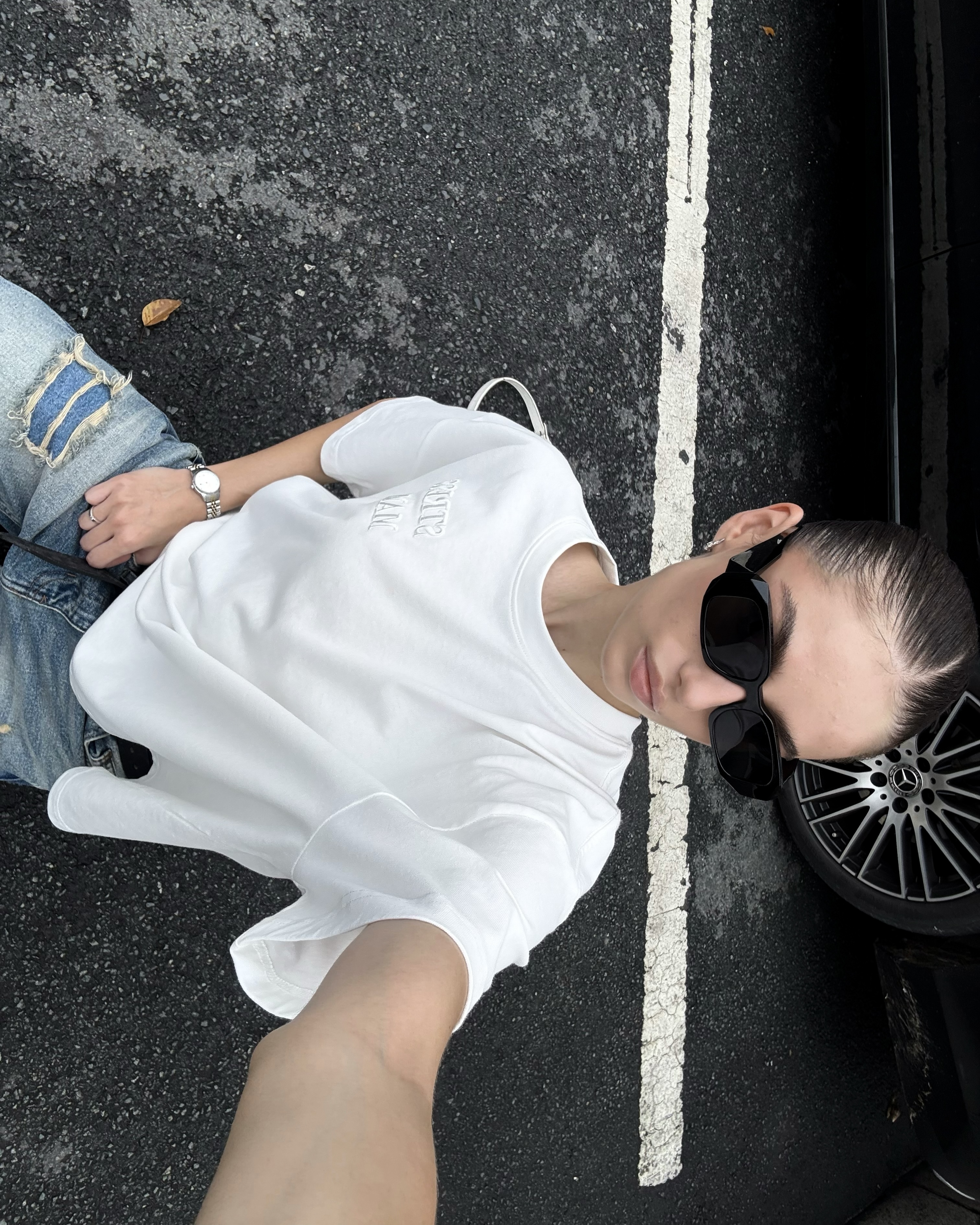 SSMA EMBROIDERY BASIC T-SHIRT - WHITE