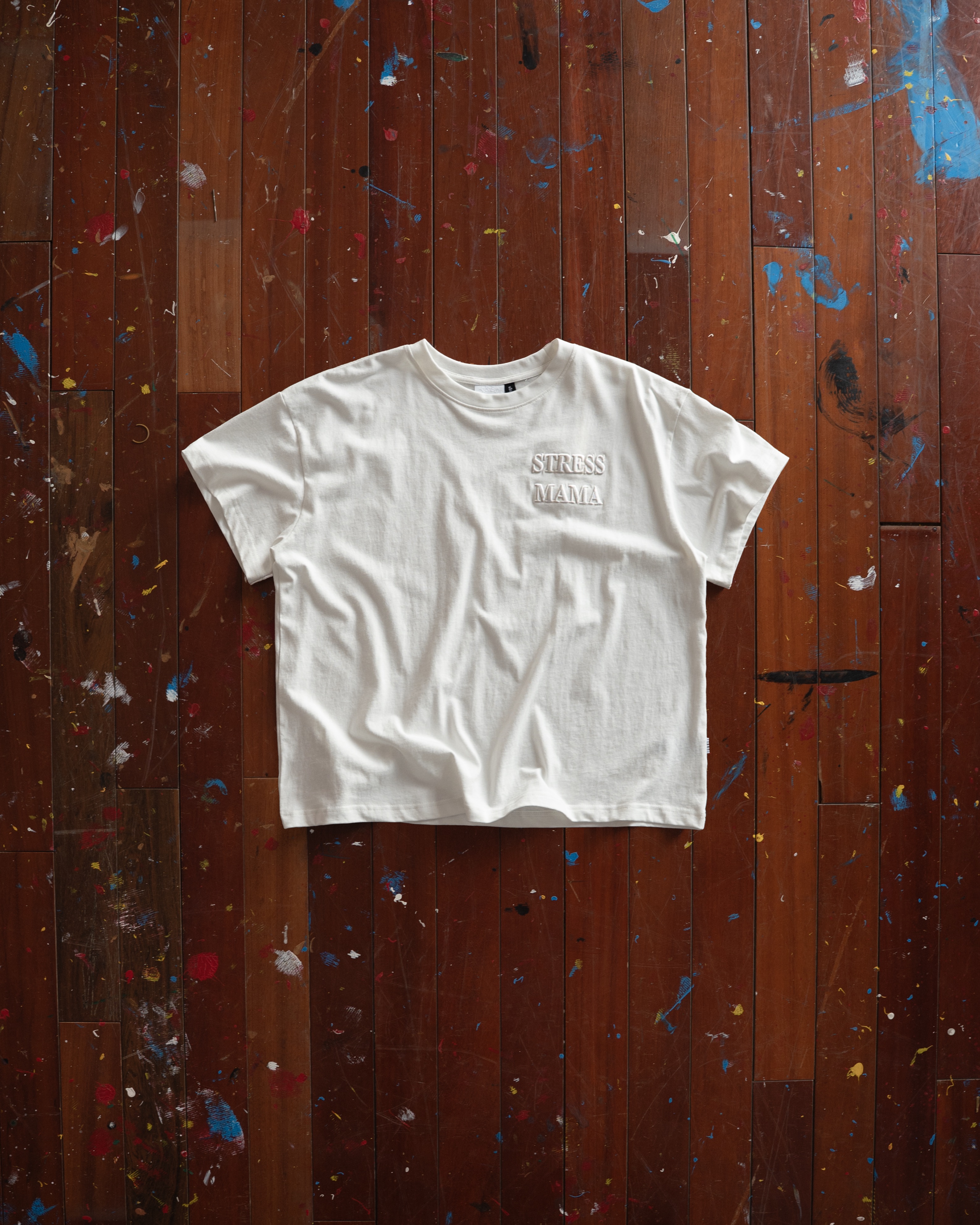 SSMA EMBROIDERY BASIC T-SHIRT - WHITE