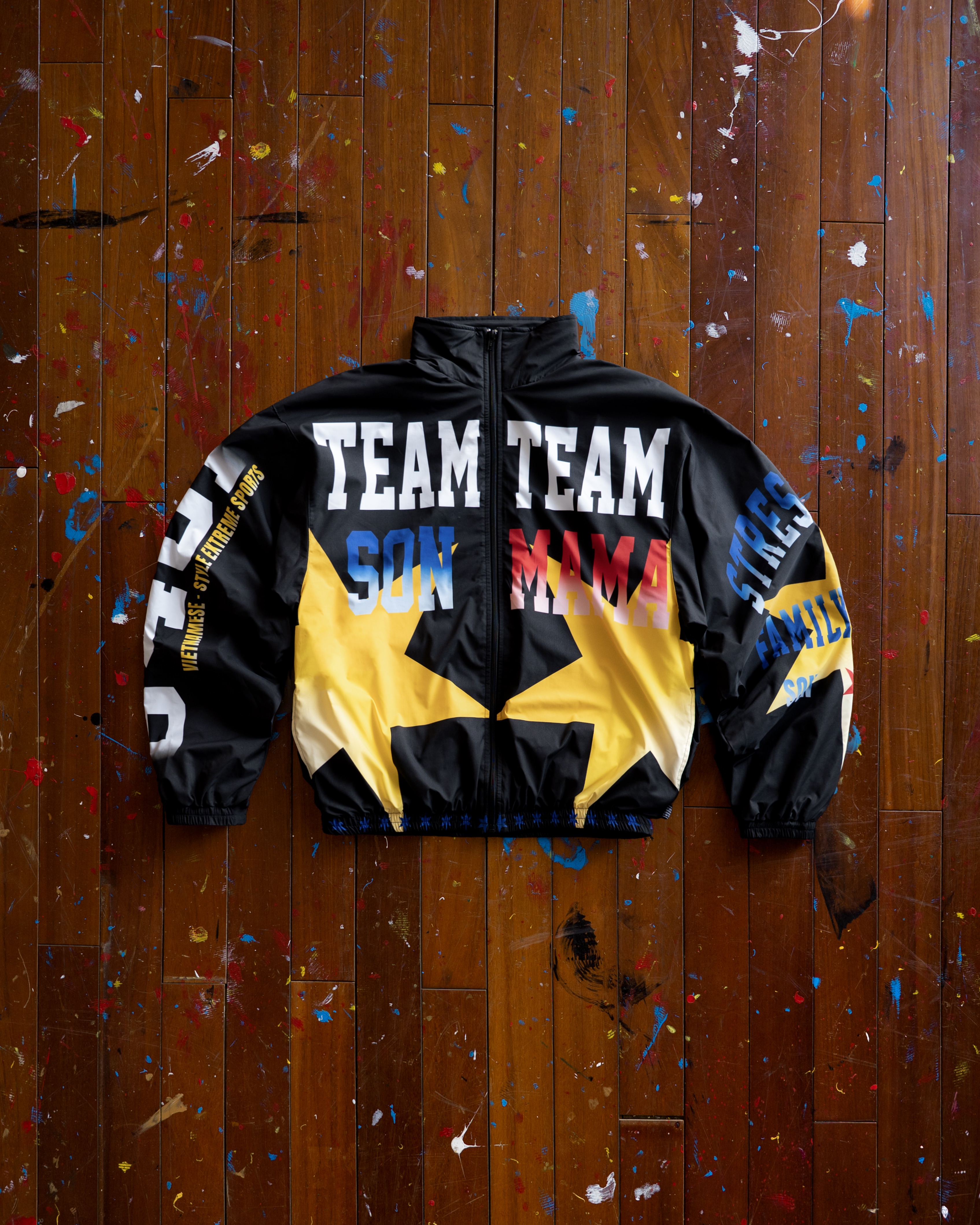 SSMA FIGHT TRACK JACKET - BLACK
