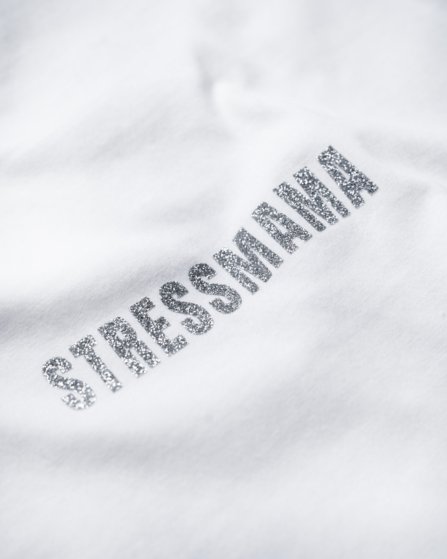 SSMA GLITTER T-SHIRT - WHITE