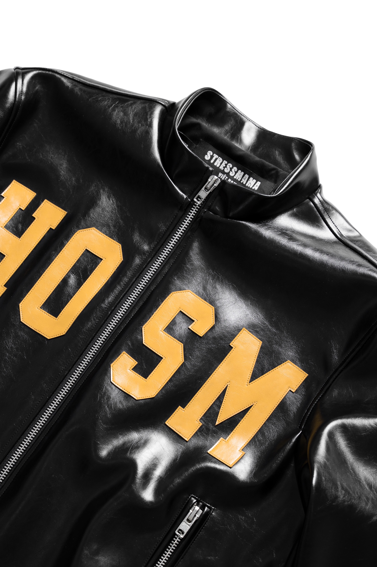 SSMA HOSM LEATHER JACKET - BLACK