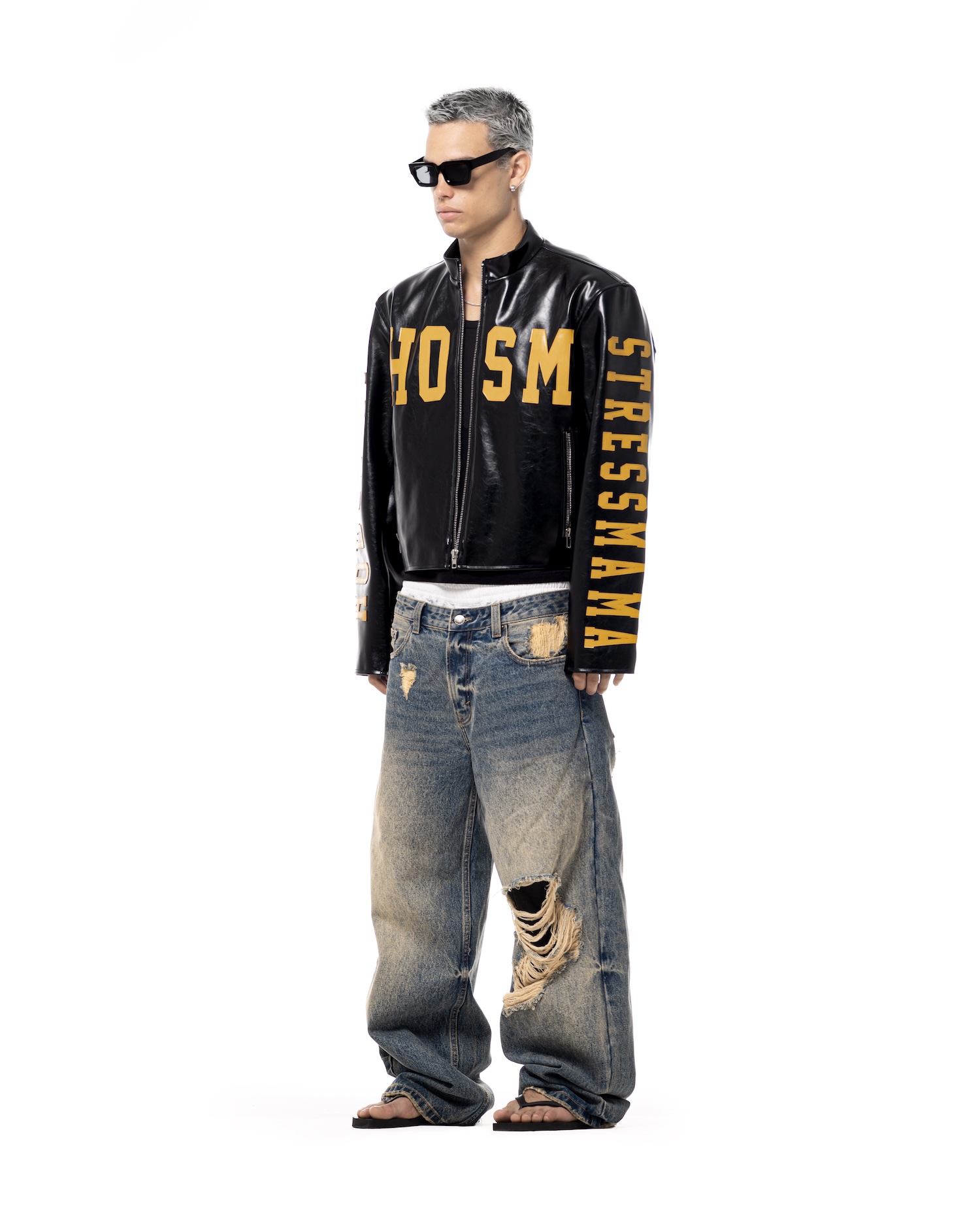 SSMA HOSM LEATHER JACKET - BLACK