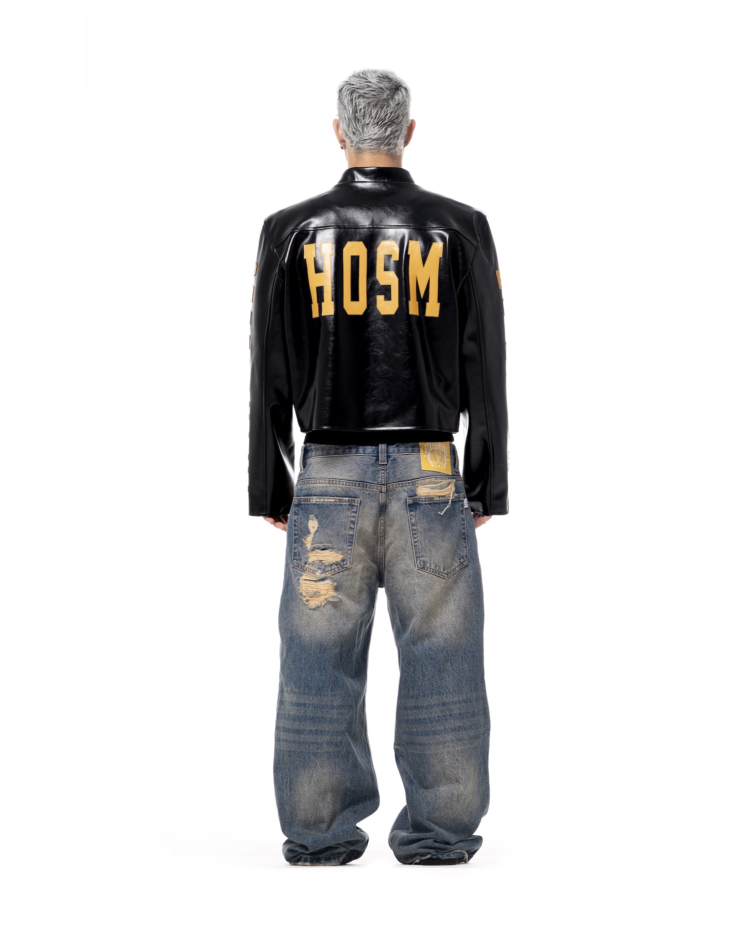 SSMA HOSM LEATHER JACKET - BLACK