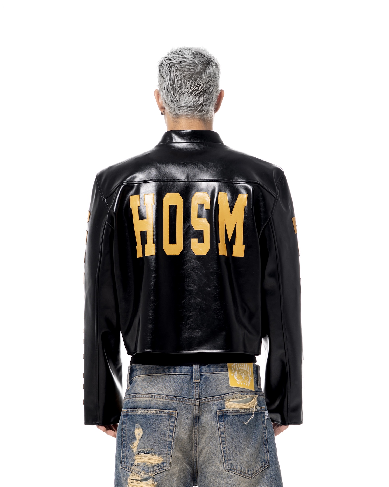 SSMA HOSM LEATHER JACKET - BLACK