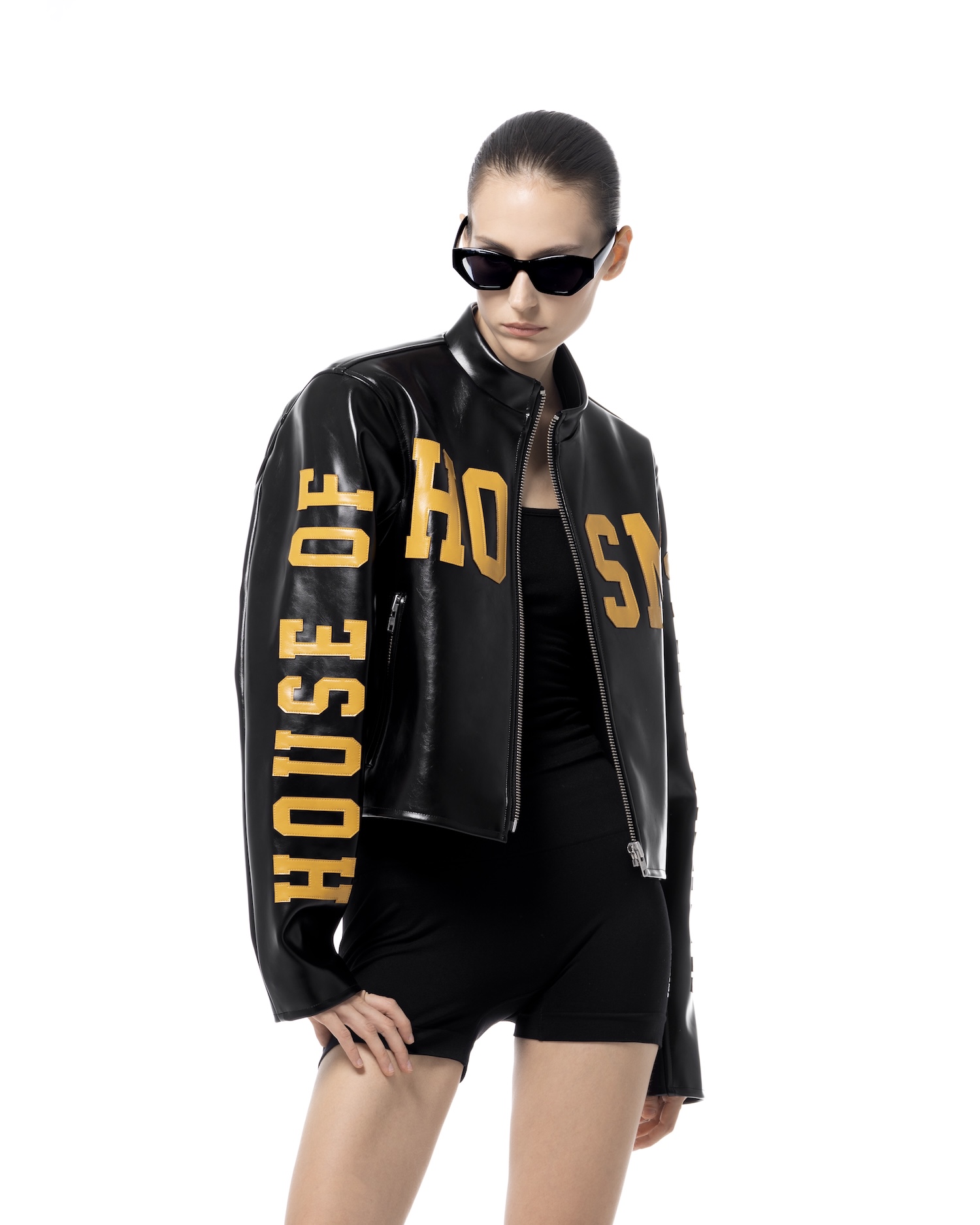 SSMA HOSM LEATHER JACKET - BLACK