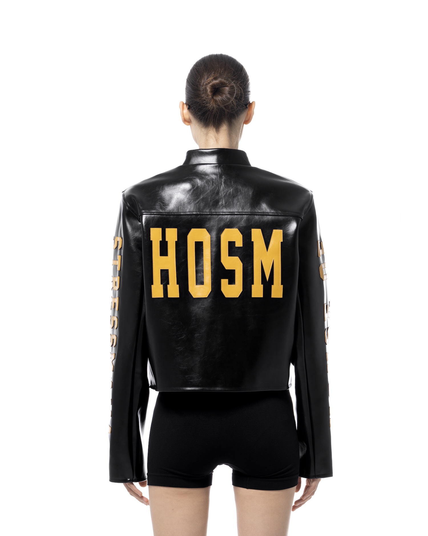 SSMA HOSM LEATHER JACKET - BLACK