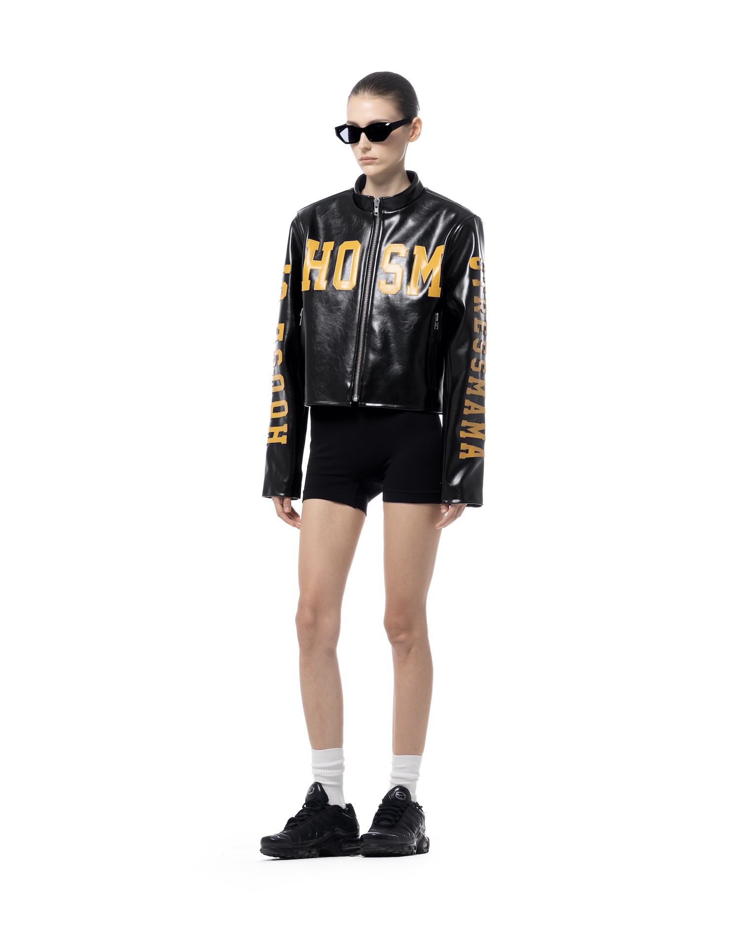 SSMA HOSM LEATHER JACKET - BLACK