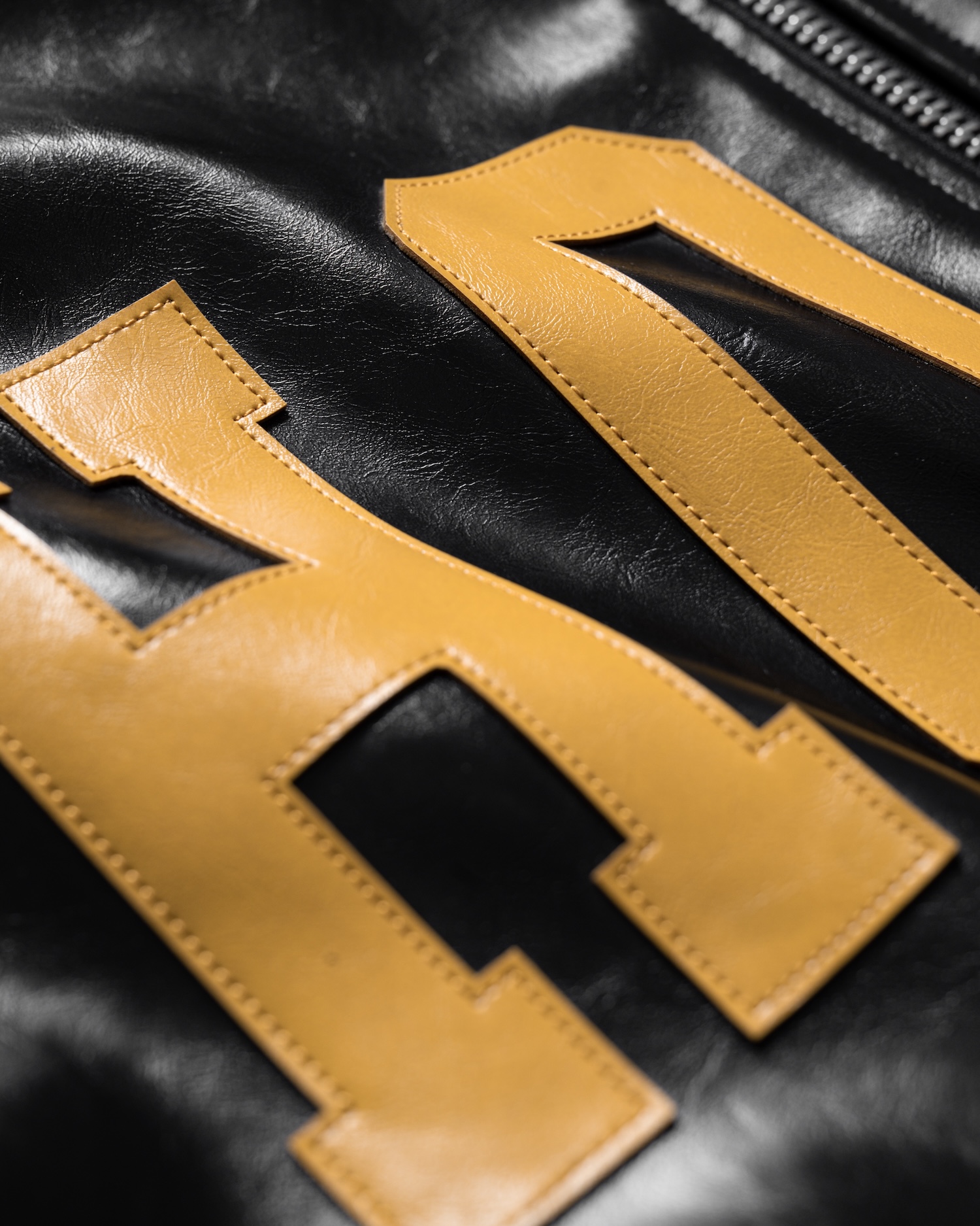 SSMA HOSM LEATHER JACKET - BLACK