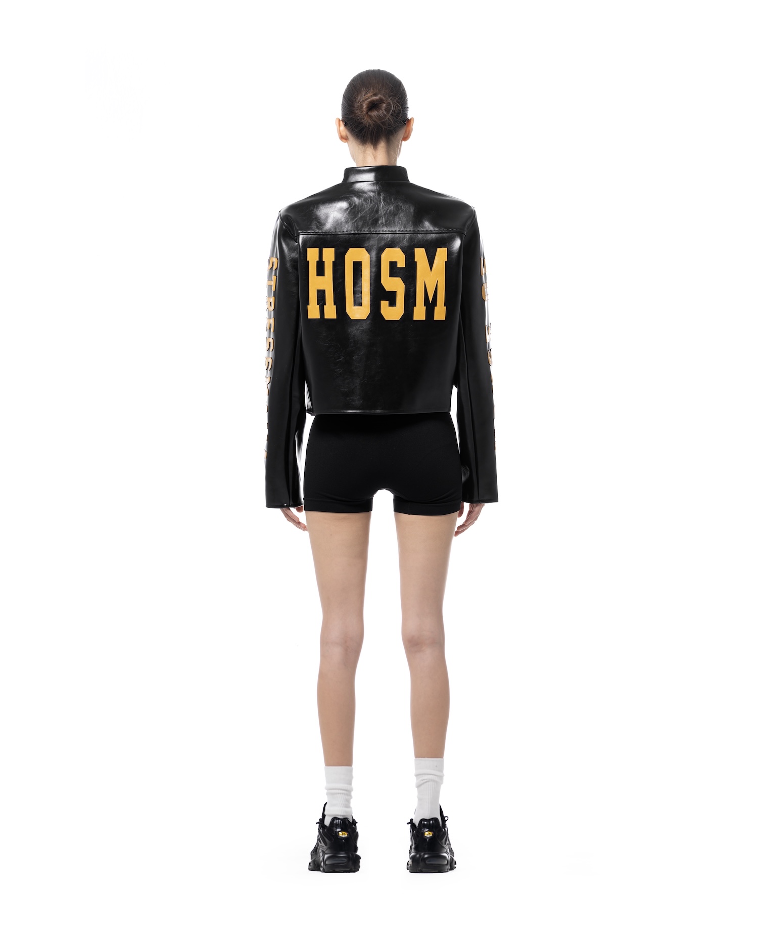 SSMA HOSM LEATHER JACKET - BLACK