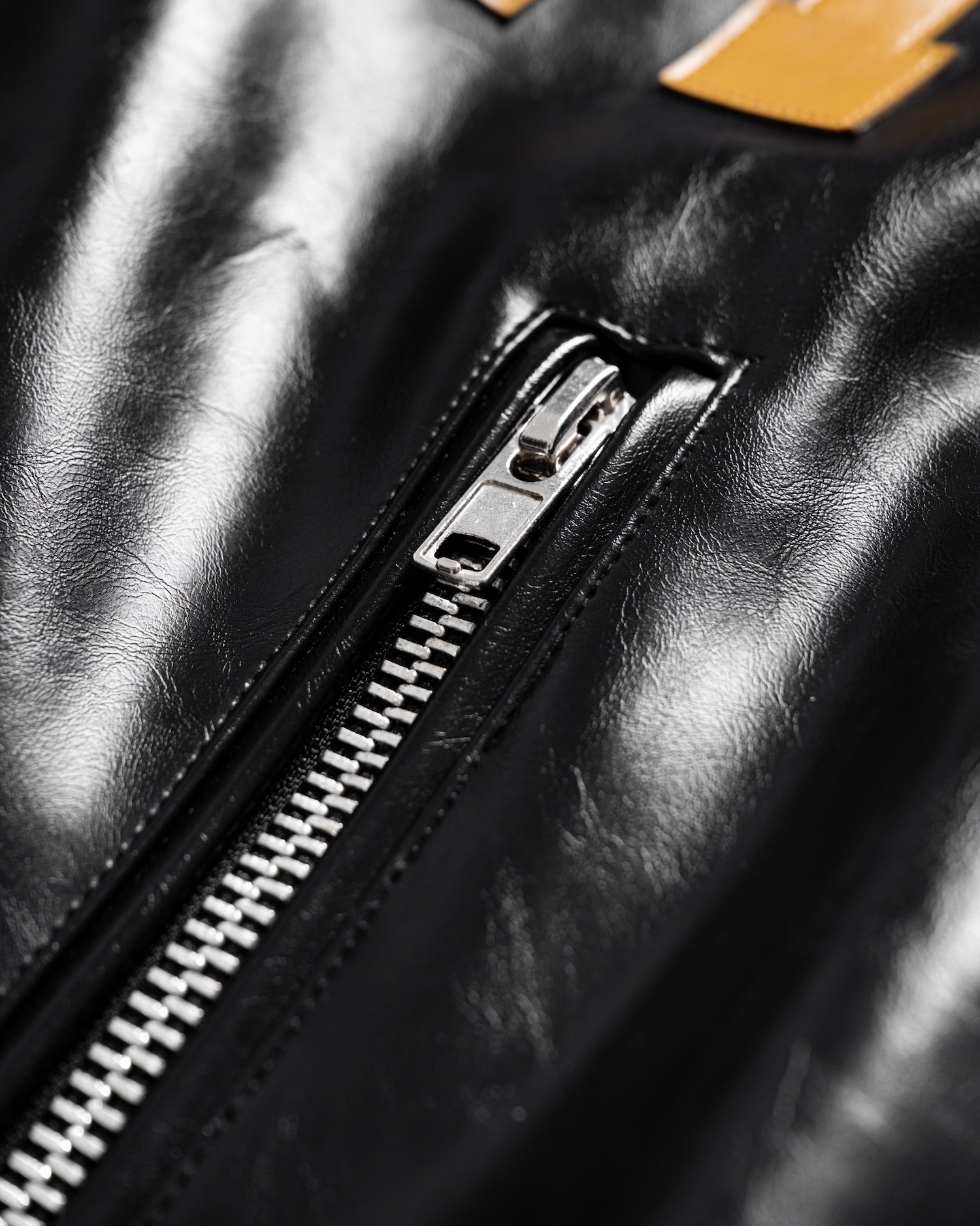 SSMA HOSM LEATHER JACKET - BLACK