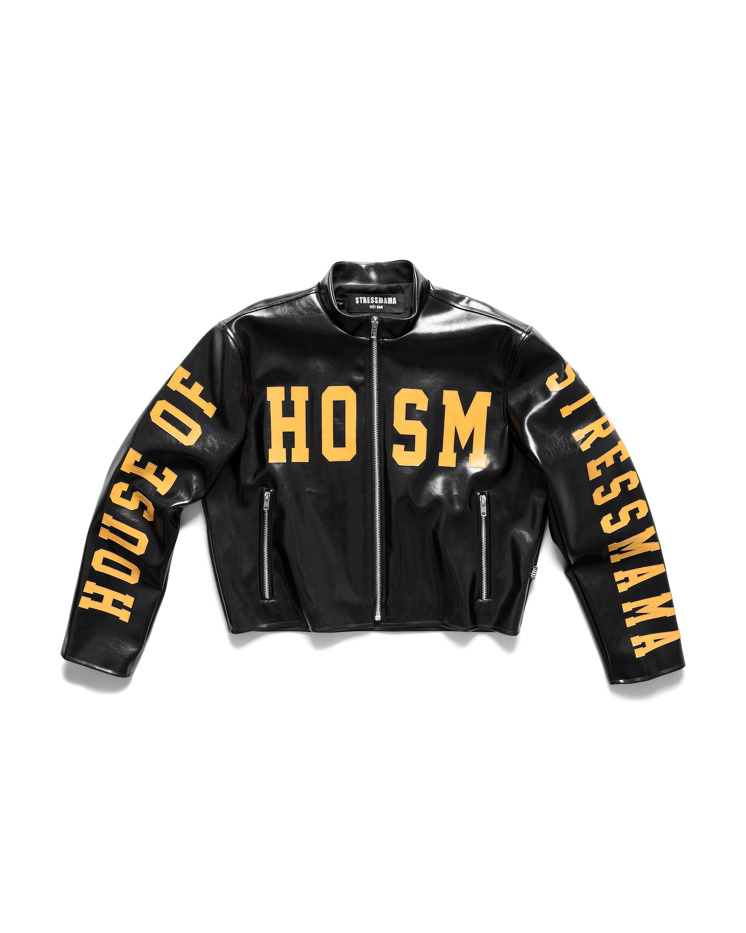 SSMA HOSM LEATHER JACKET - BLACK