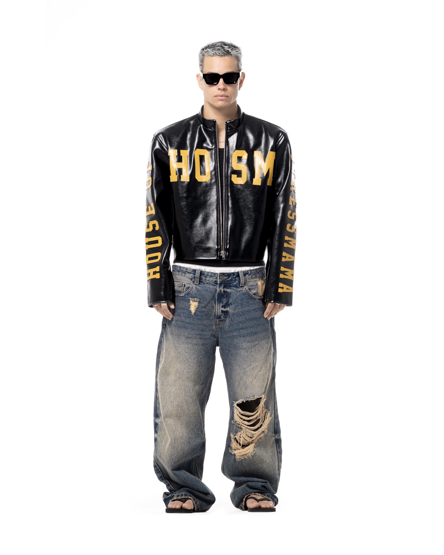 SSMA HOSM LEATHER JACKET - BLACK