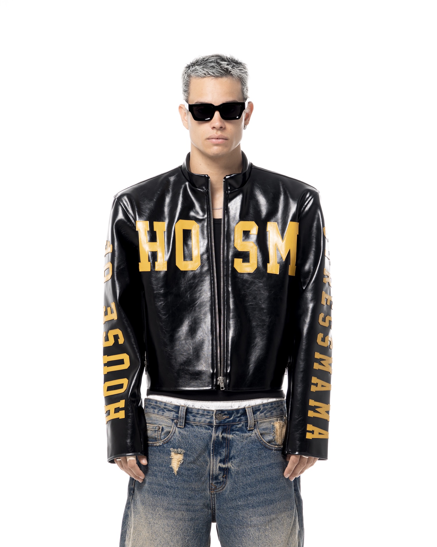 SSMA HOSM LEATHER JACKET - BLACK