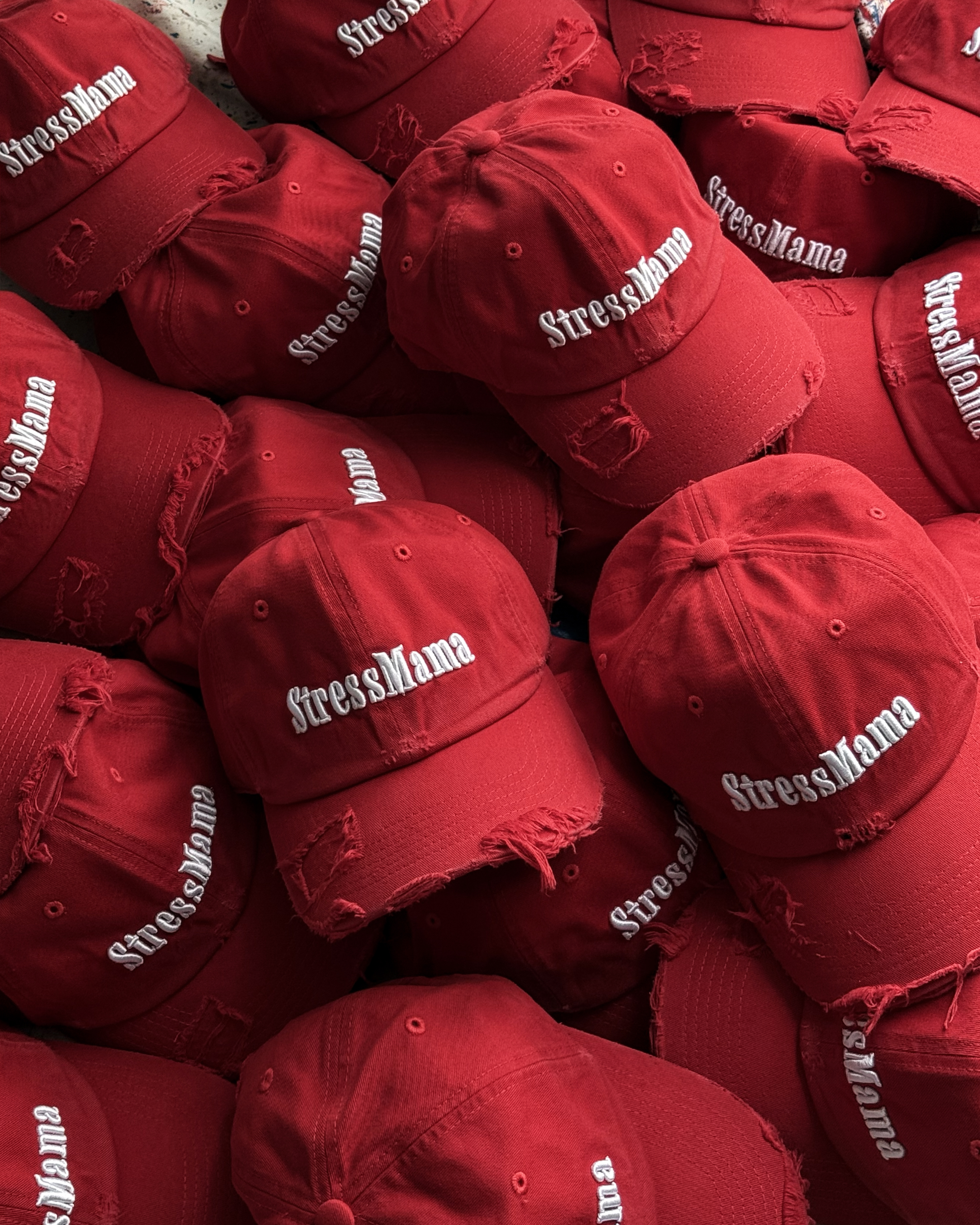 SSMA NOSTALGIA WASHED CAP - RED