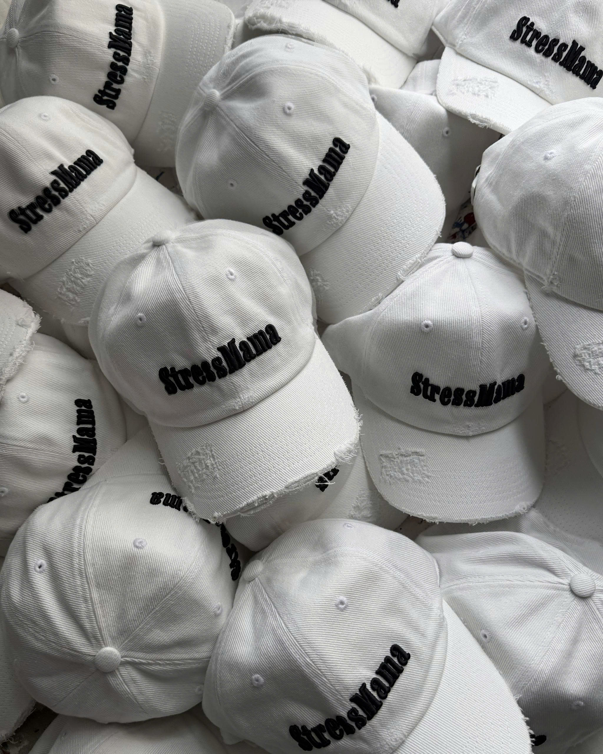 SSMA NOSTALGIA WASHED CAP - WHITE