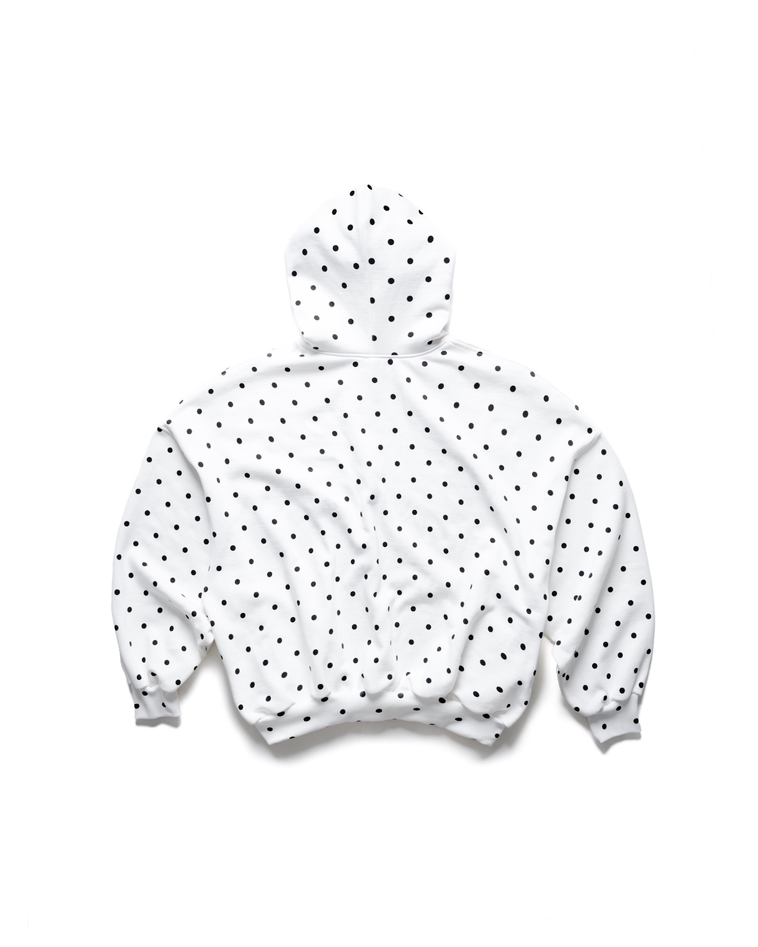 SSMA POLKA DOT HOODIE - WHITE