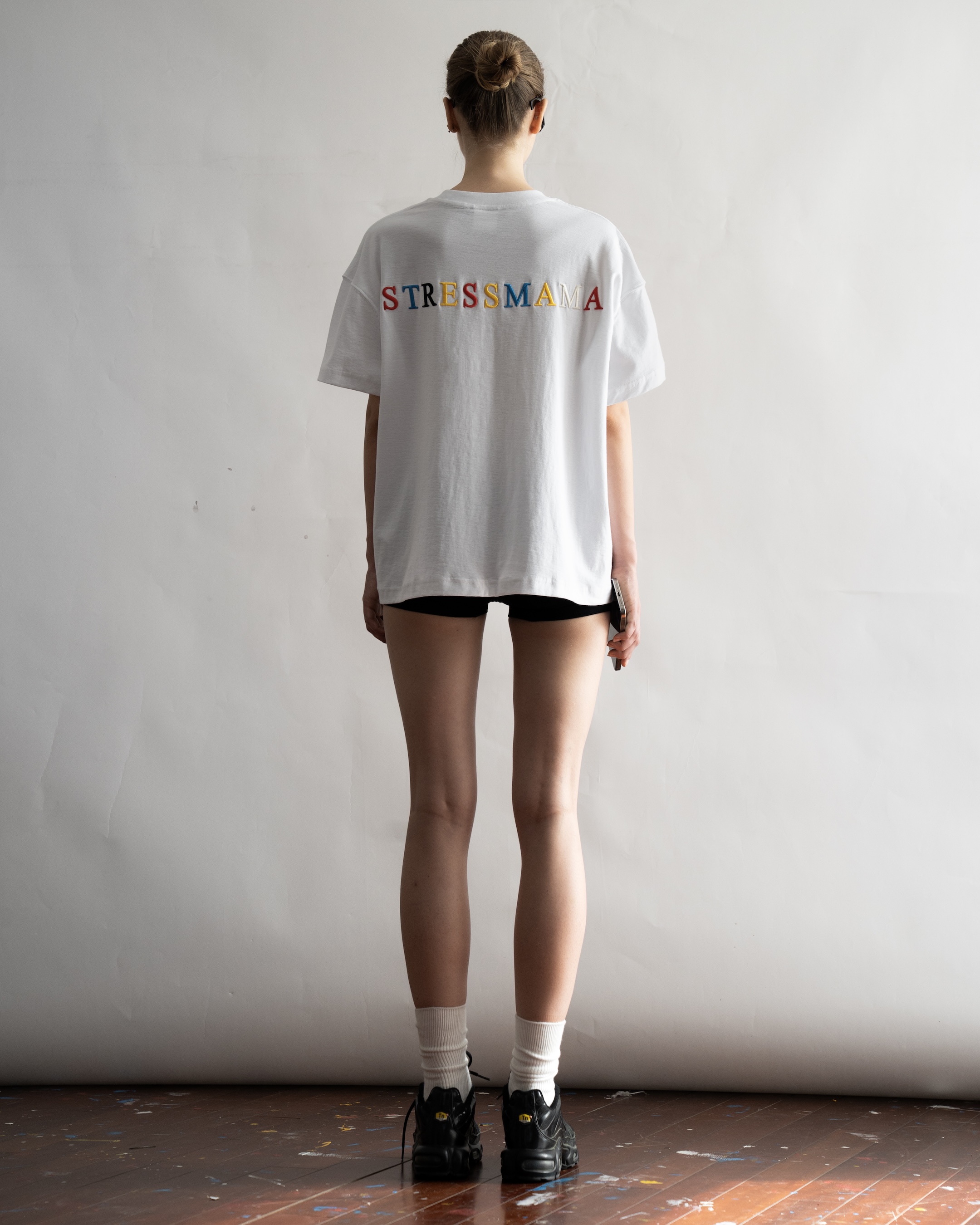 SSMA RAINBOW EMBROIDERY T-SHIRT - WHITE