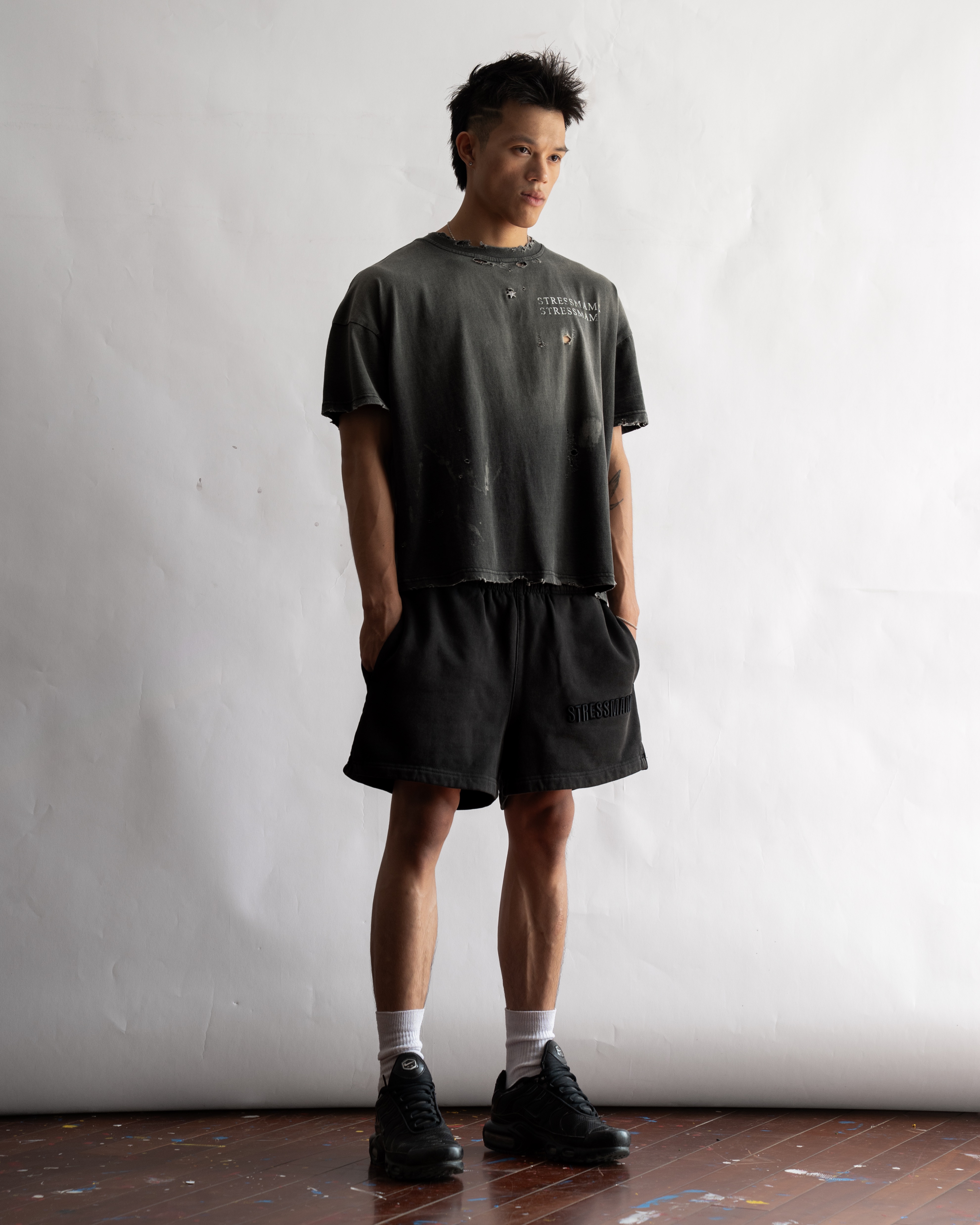 SSMA RUST DISTRESS T-SHIRT - BLACK