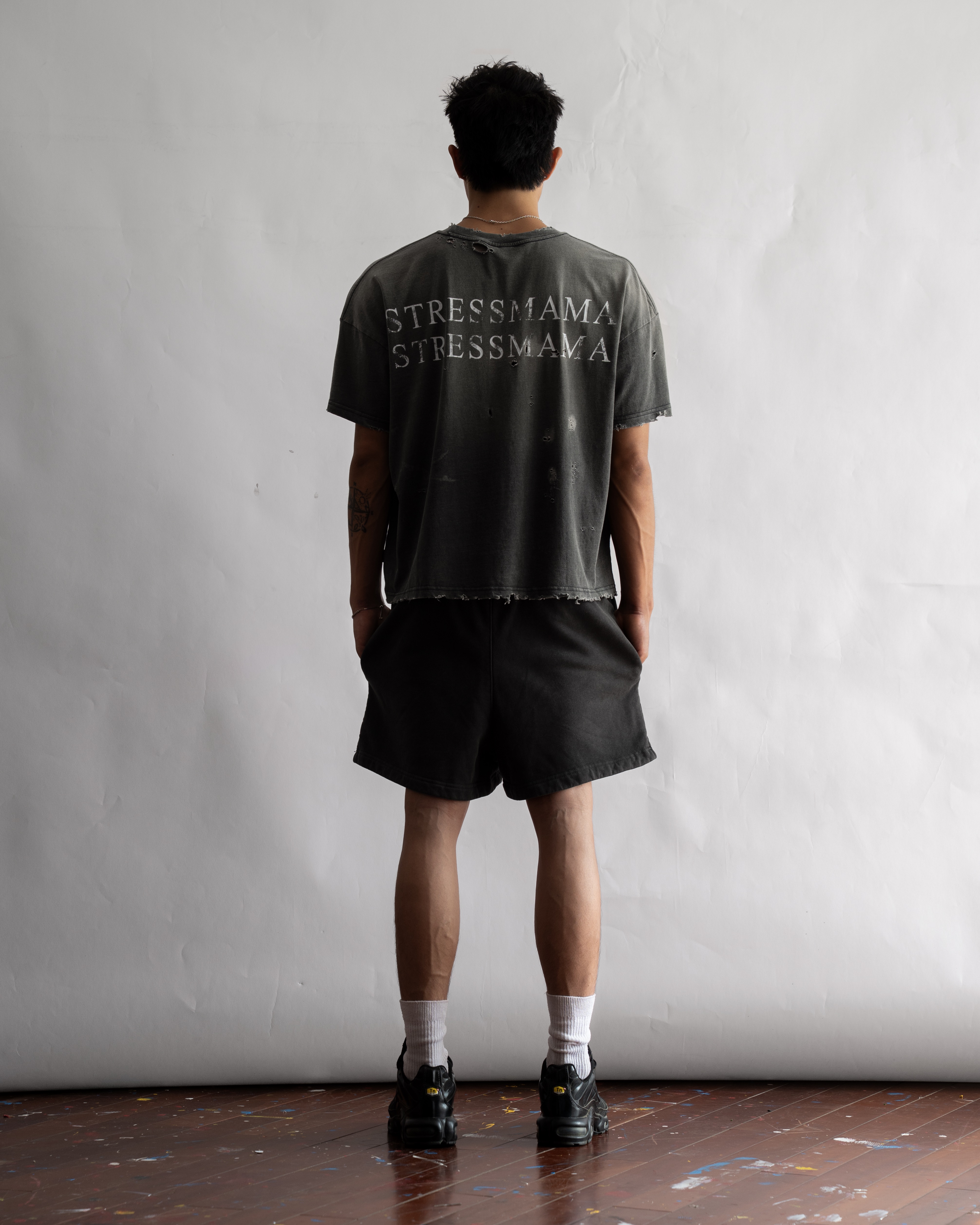 SSMA RUST DISTRESS T-SHIRT - BLACK