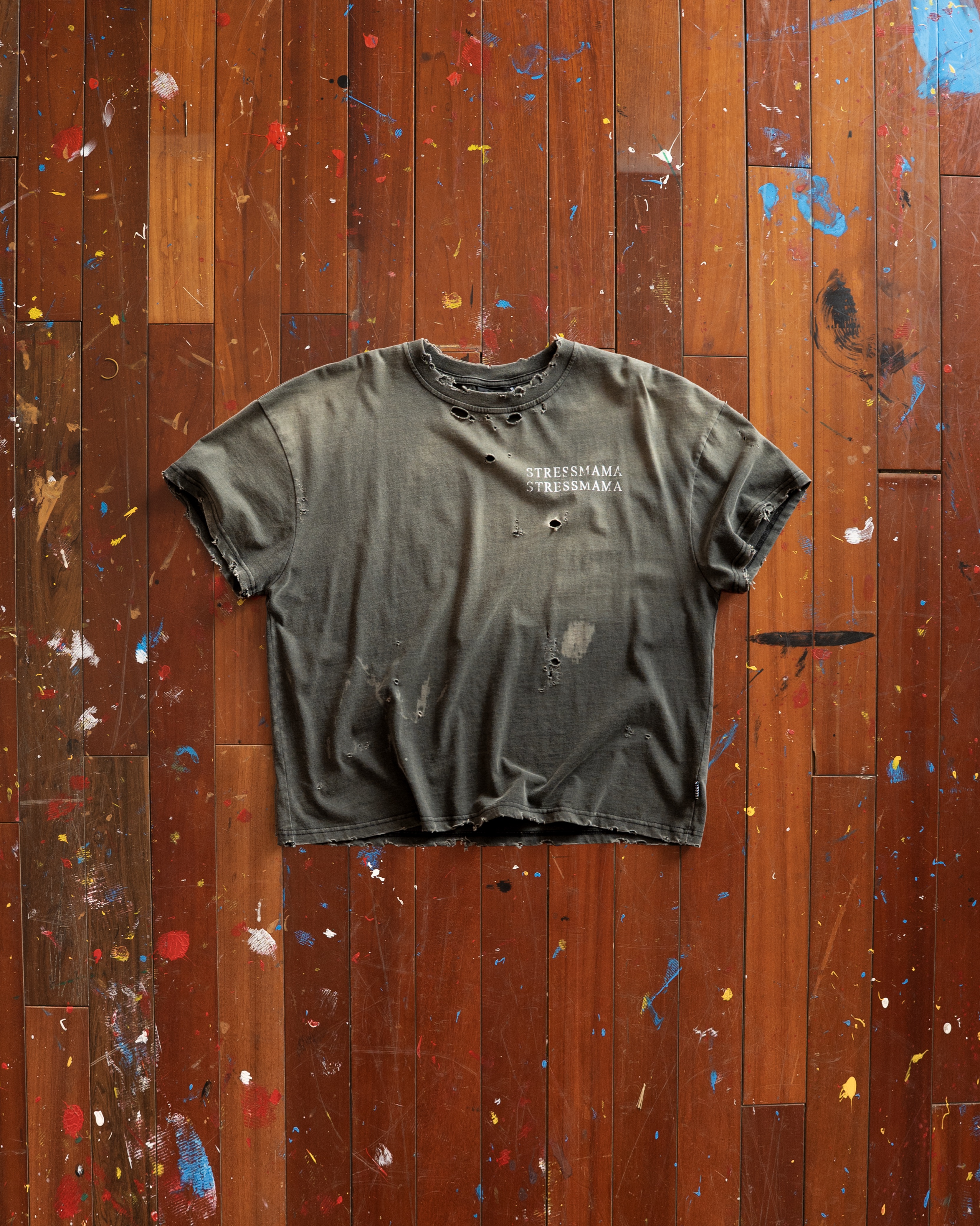 SSMA RUST DISTRESS T-SHIRT - BLACK