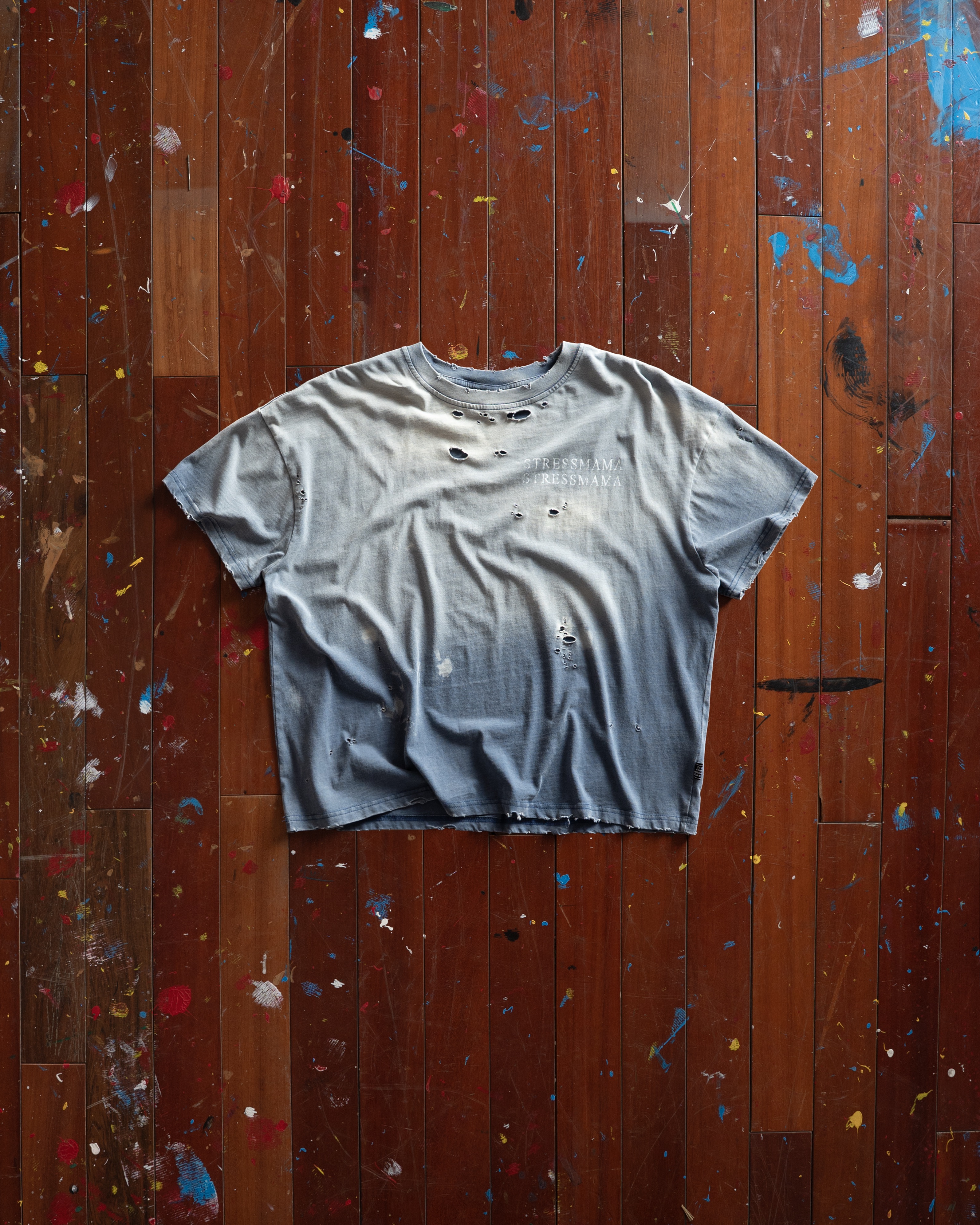 SSMA RUST DISTRESS T-SHIRT - BLUE